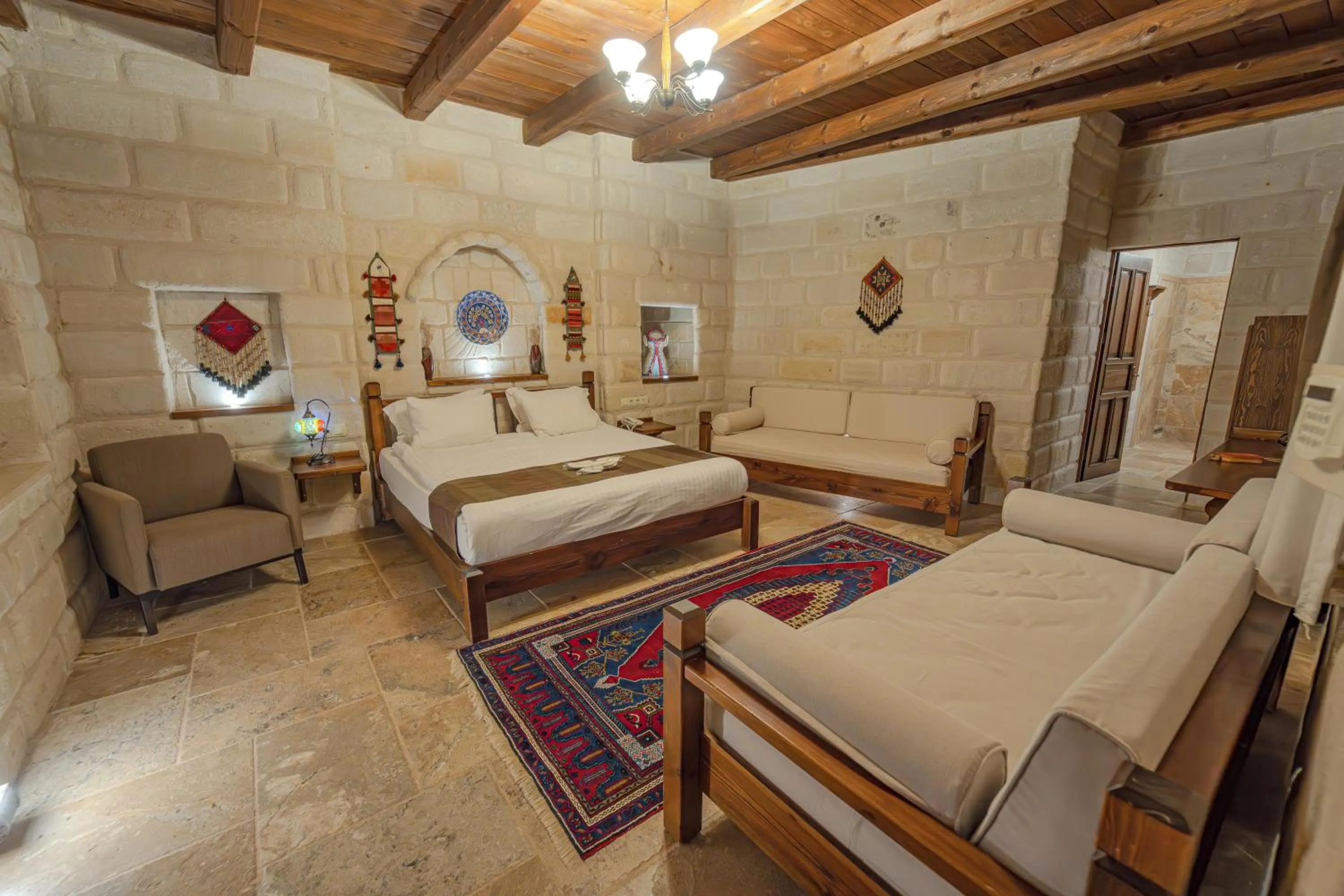 Bed in Zara Cave Hotel