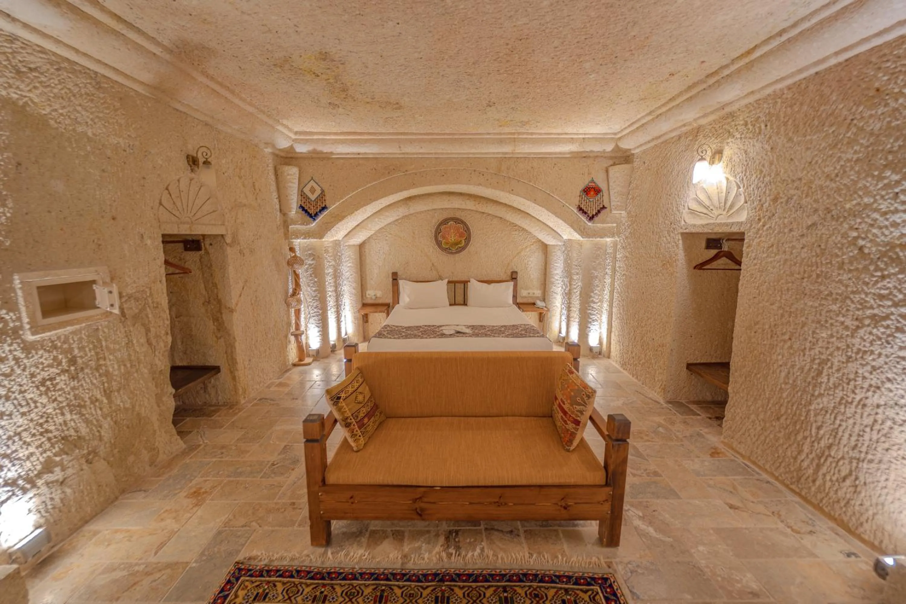 Bed in Zara Cave Hotel