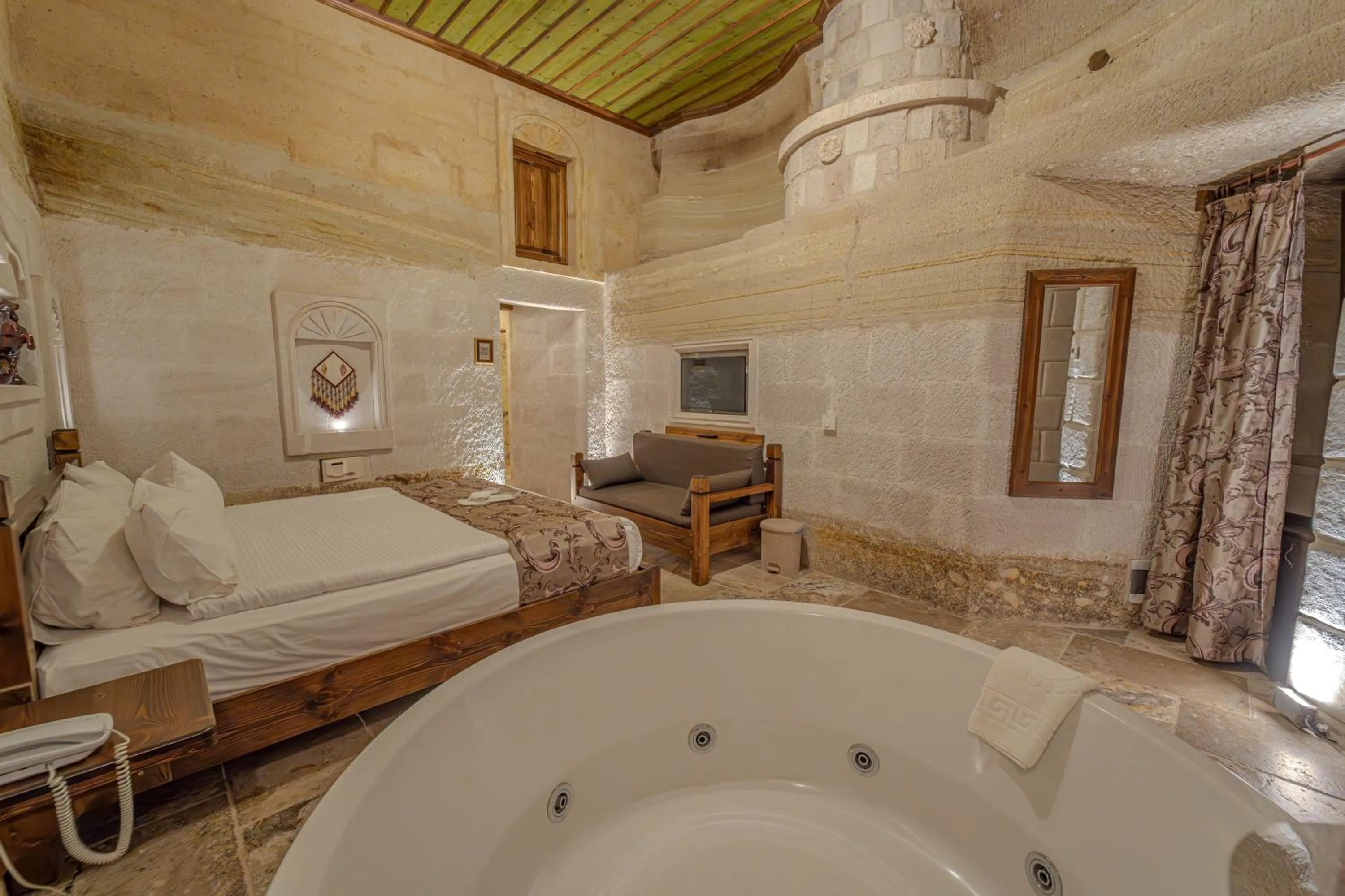 Bed in Zara Cave Hotel