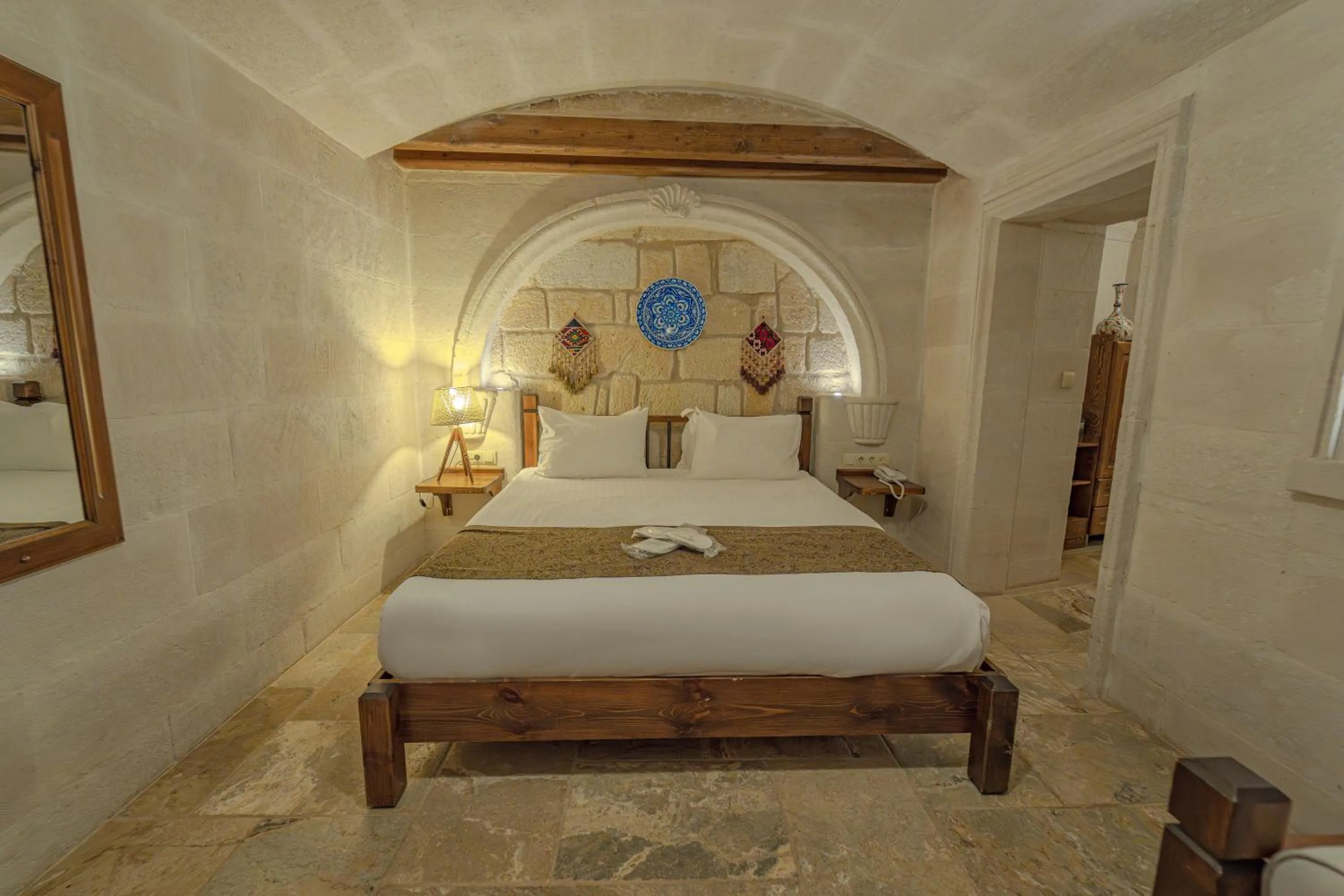Bed in Zara Cave Hotel