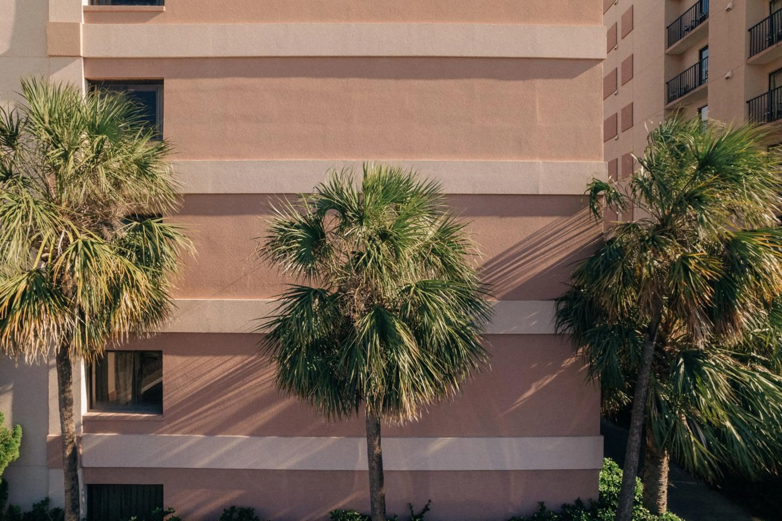 Facade/entrance in Sandcastle Oceanfront Resort at the Pavilion