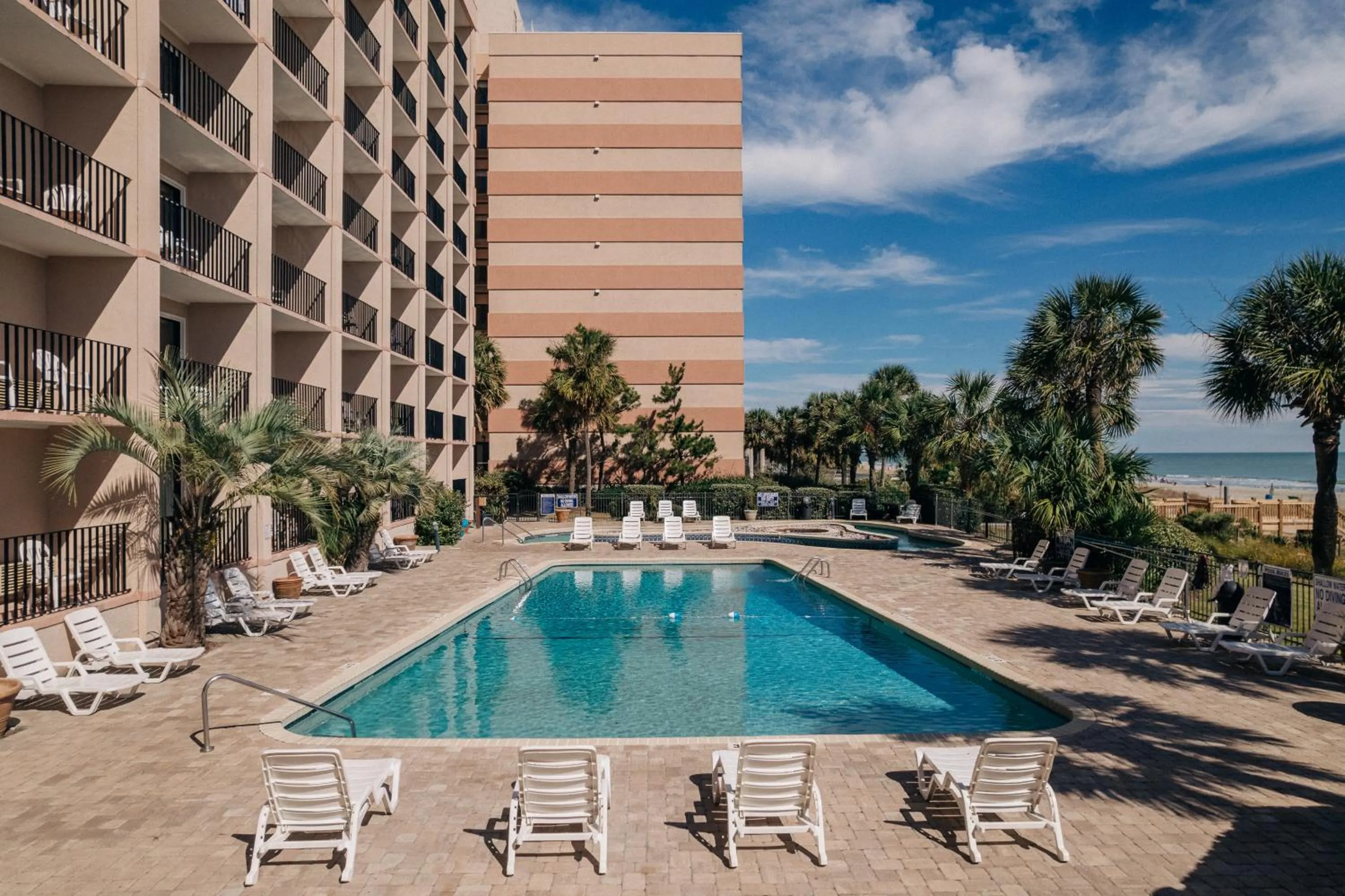 Swimming pool in Sandcastle Oceanfront Resort at the Pavilion
