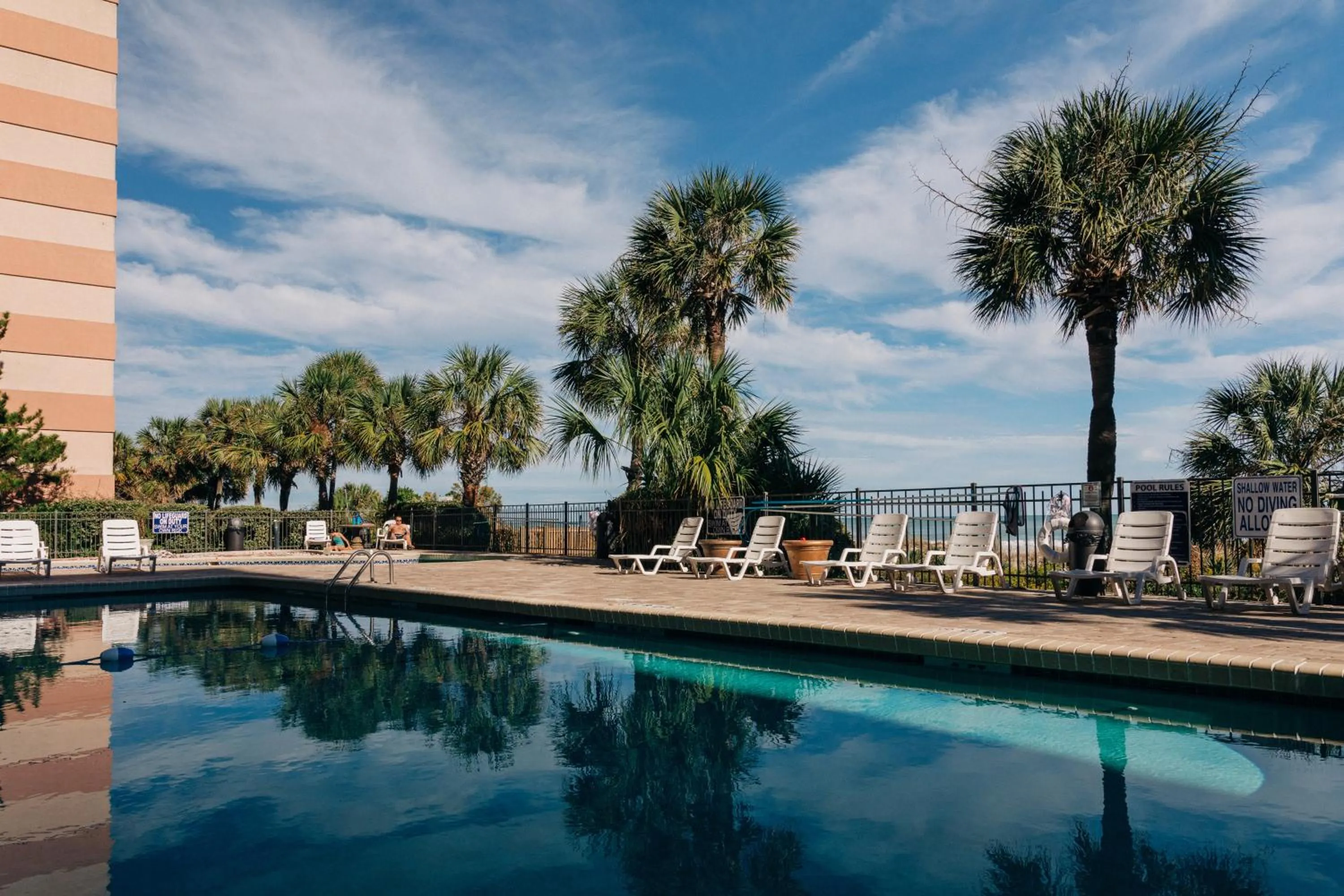 Swimming pool in Sandcastle Oceanfront Resort at the Pavilion