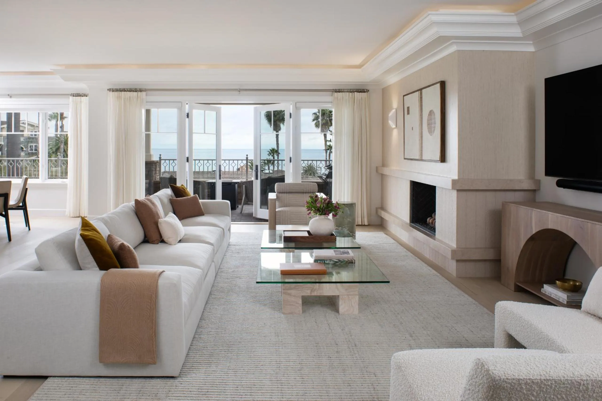 Living room in Montage Laguna Beach