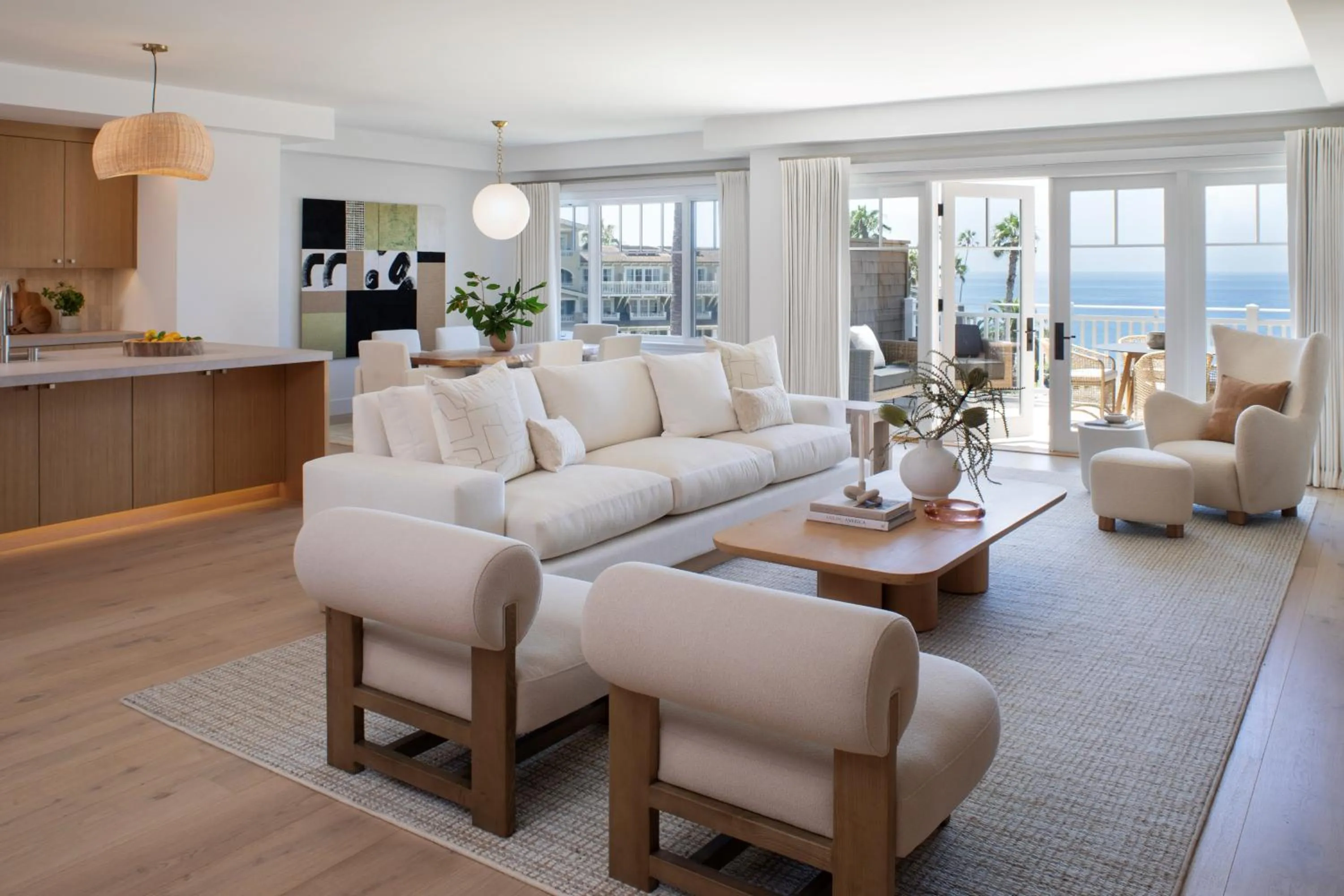 Living room in Montage Laguna Beach