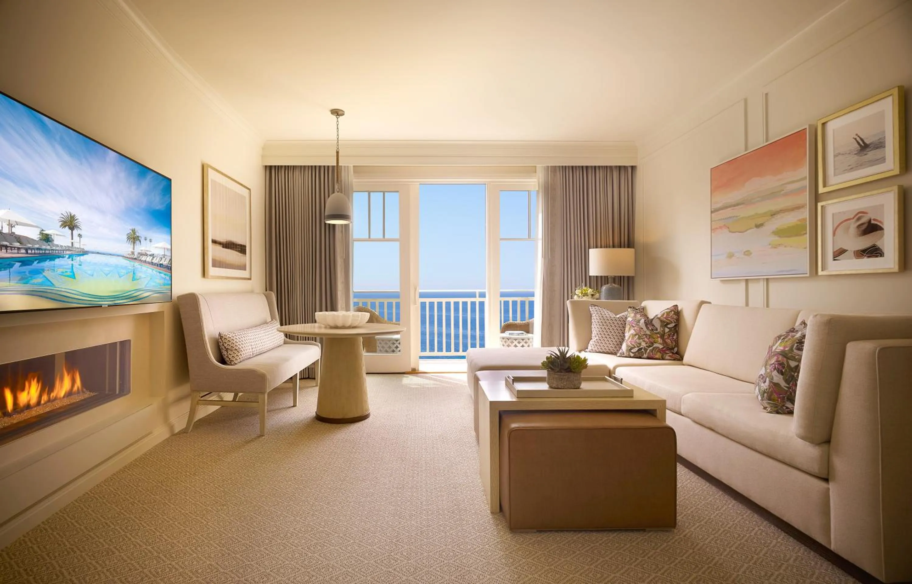 Seating area in Montage Laguna Beach