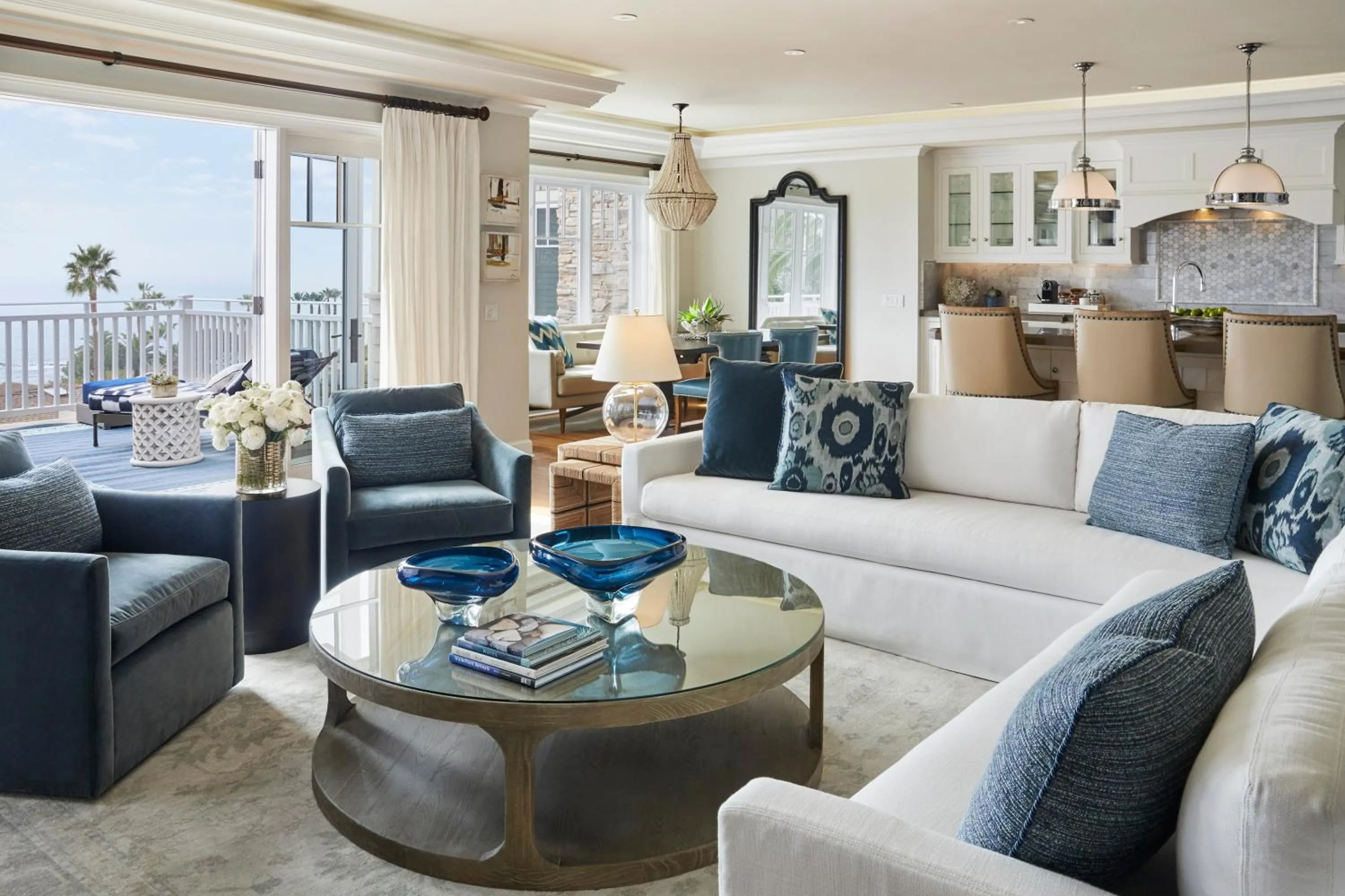 Living room in Montage Laguna Beach