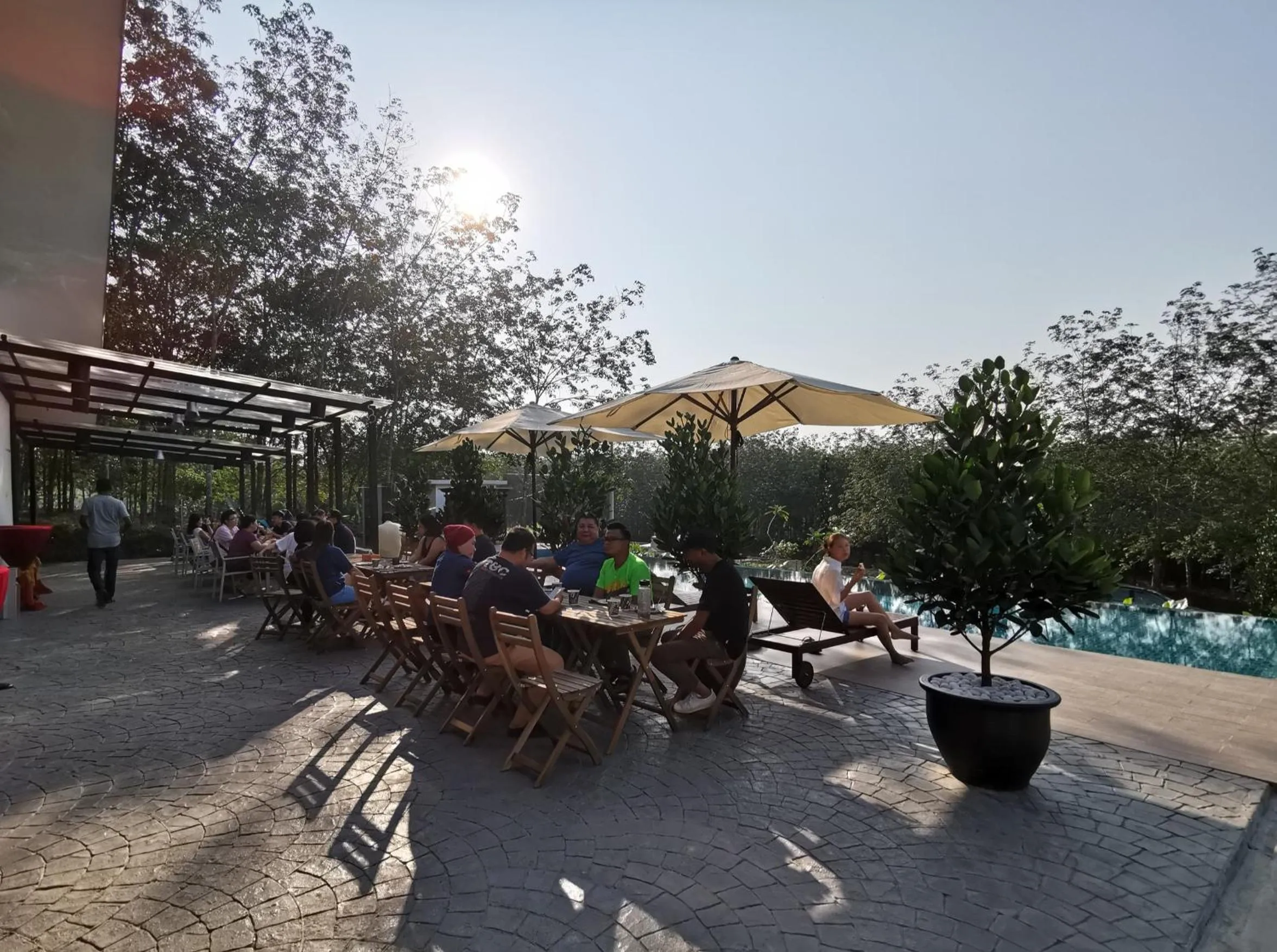 Patio in The Rubber Escape, Melaka