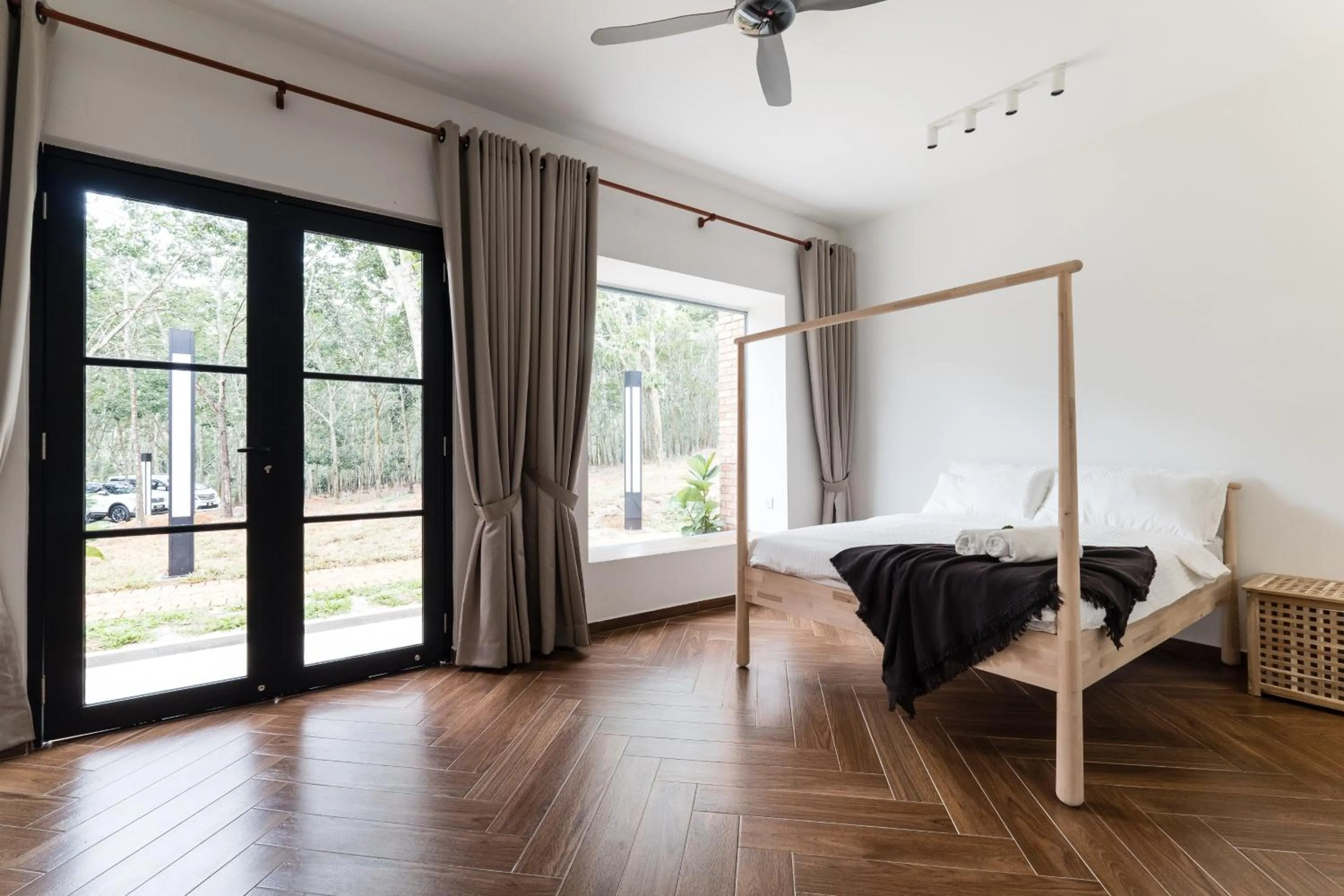 Bed in The Rubber Escape, Melaka