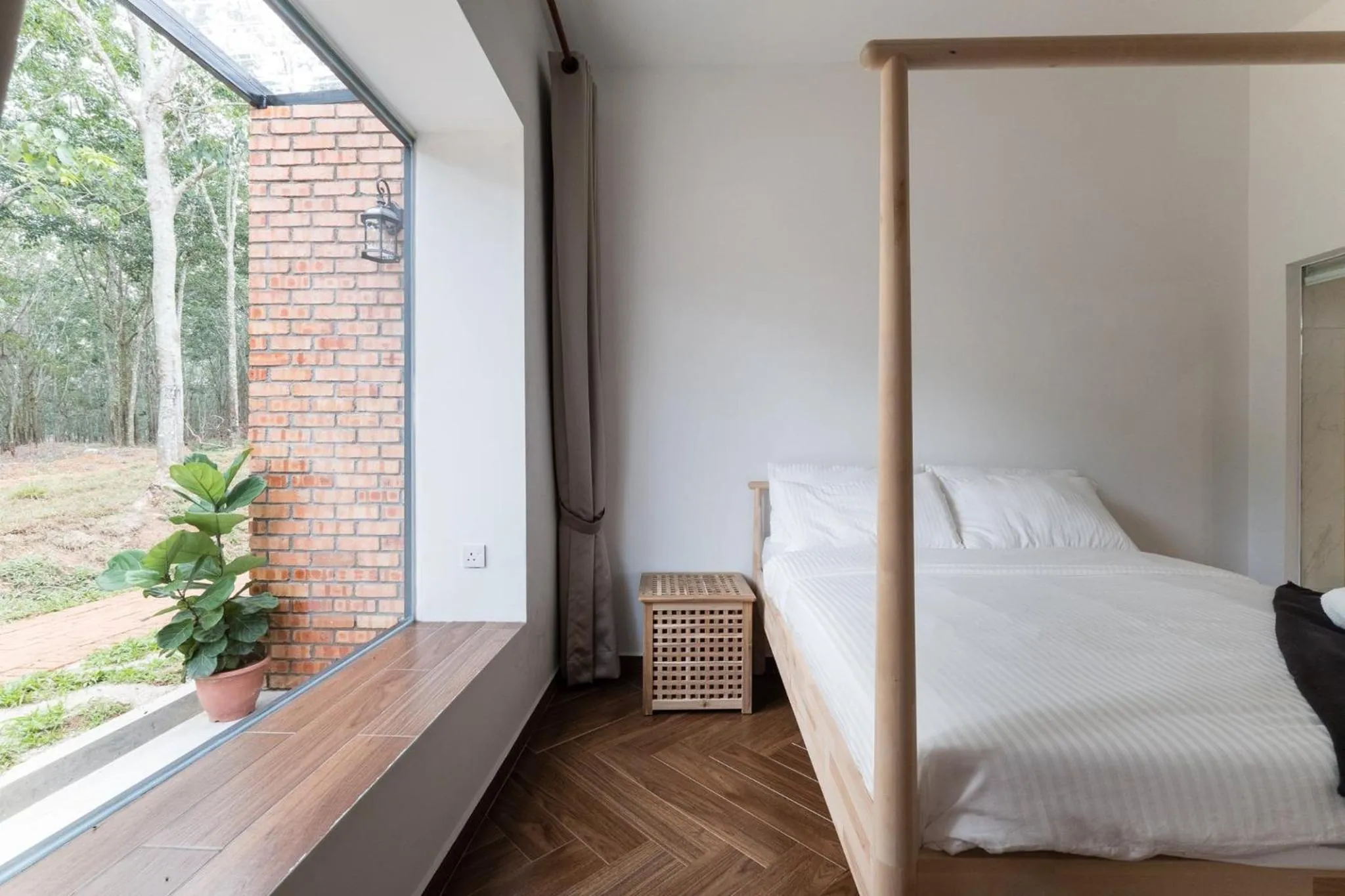 Bed in The Rubber Escape, Melaka