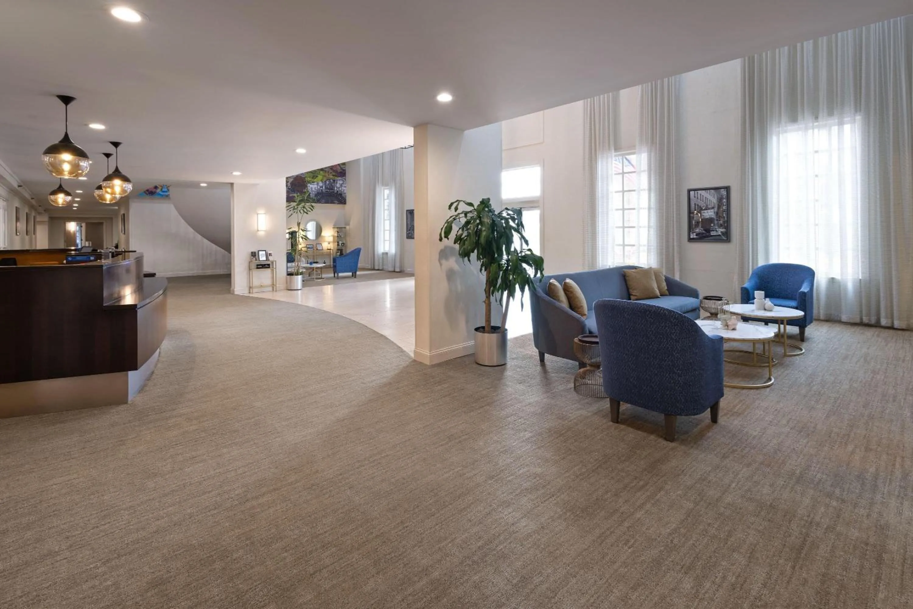 Lobby or reception in Penn Harris Hotel Harrisburg, Trademark by Wyndham