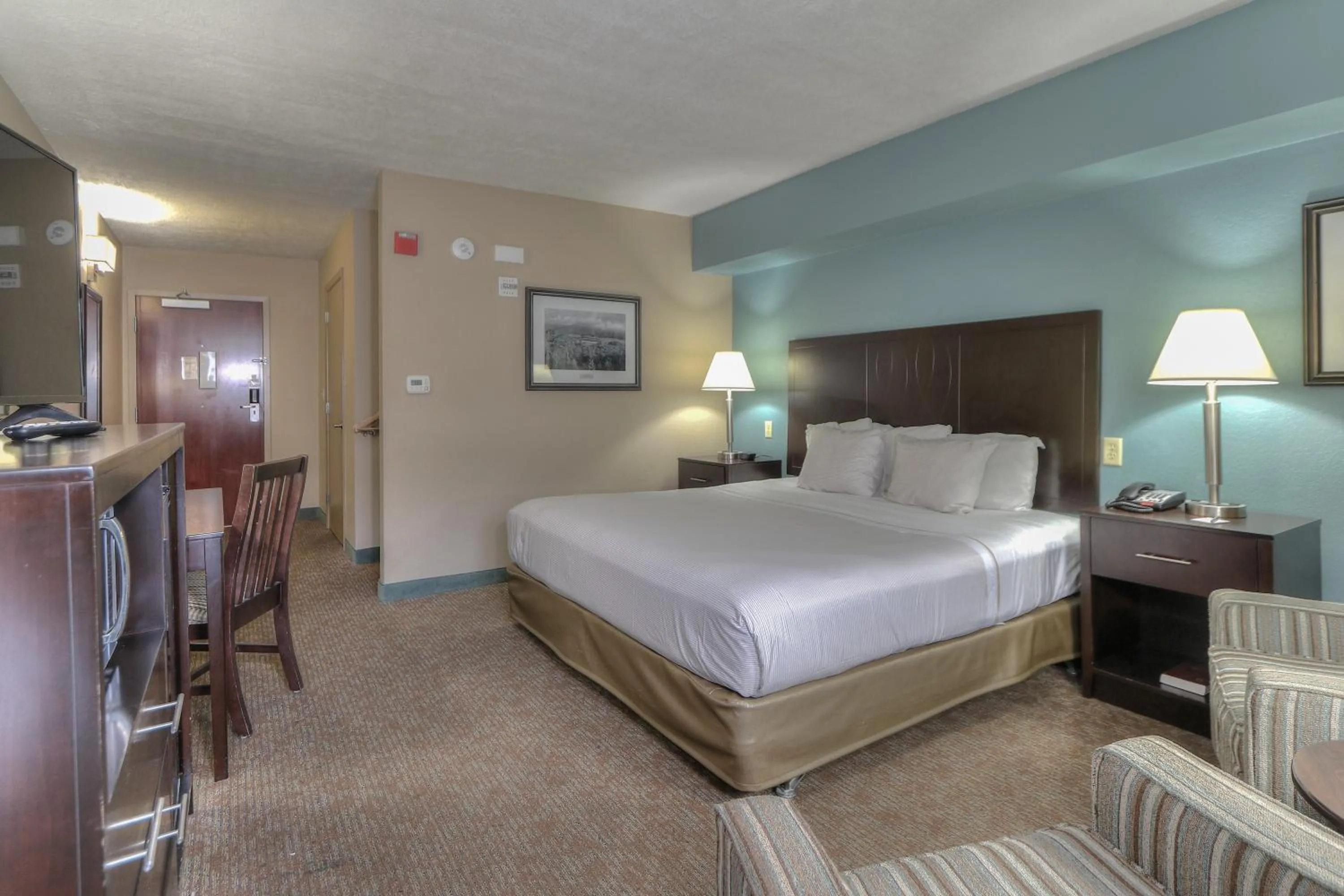 Bed in Greystone Lodge on the River