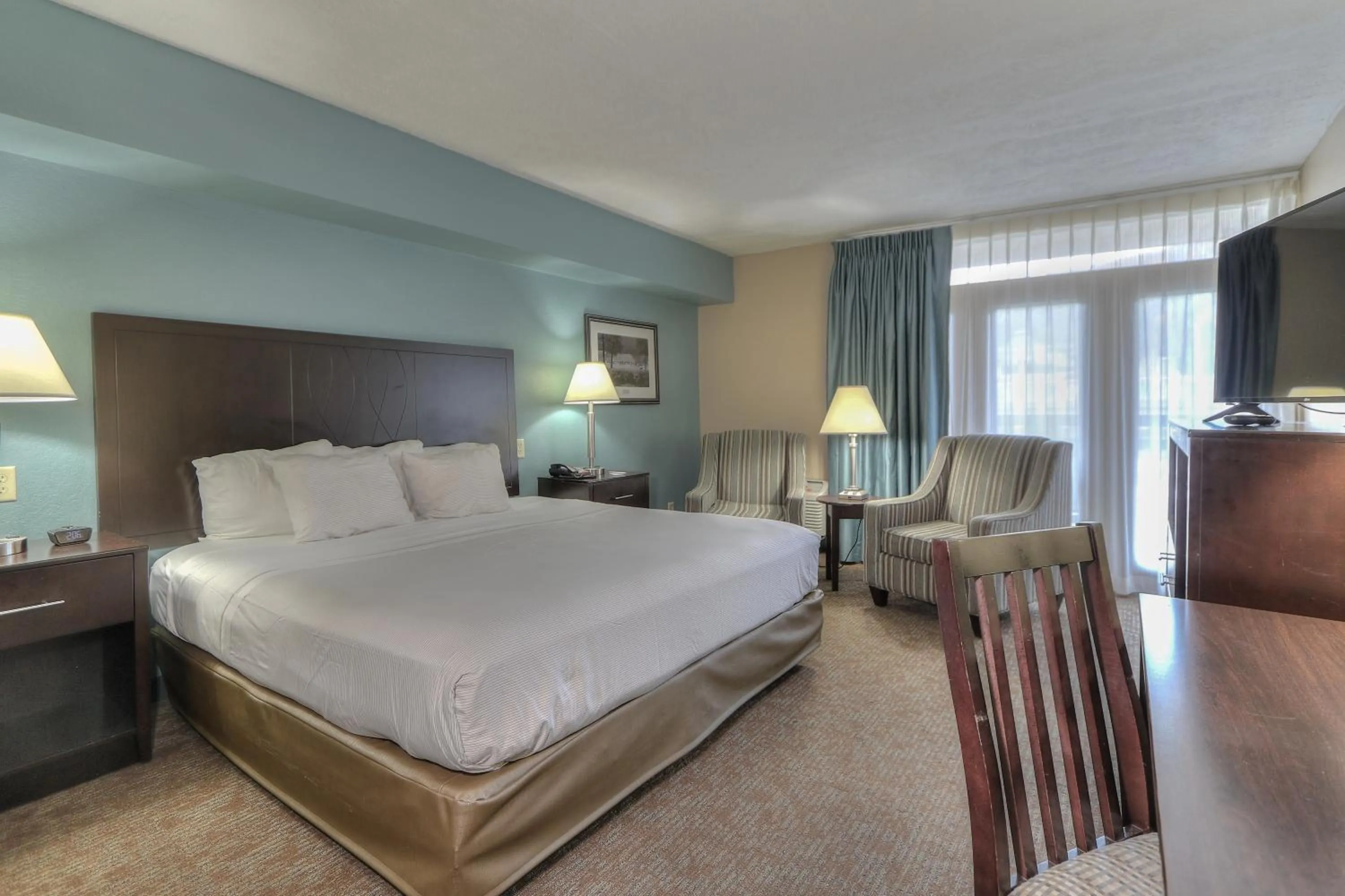 Bed in Greystone Lodge on the River