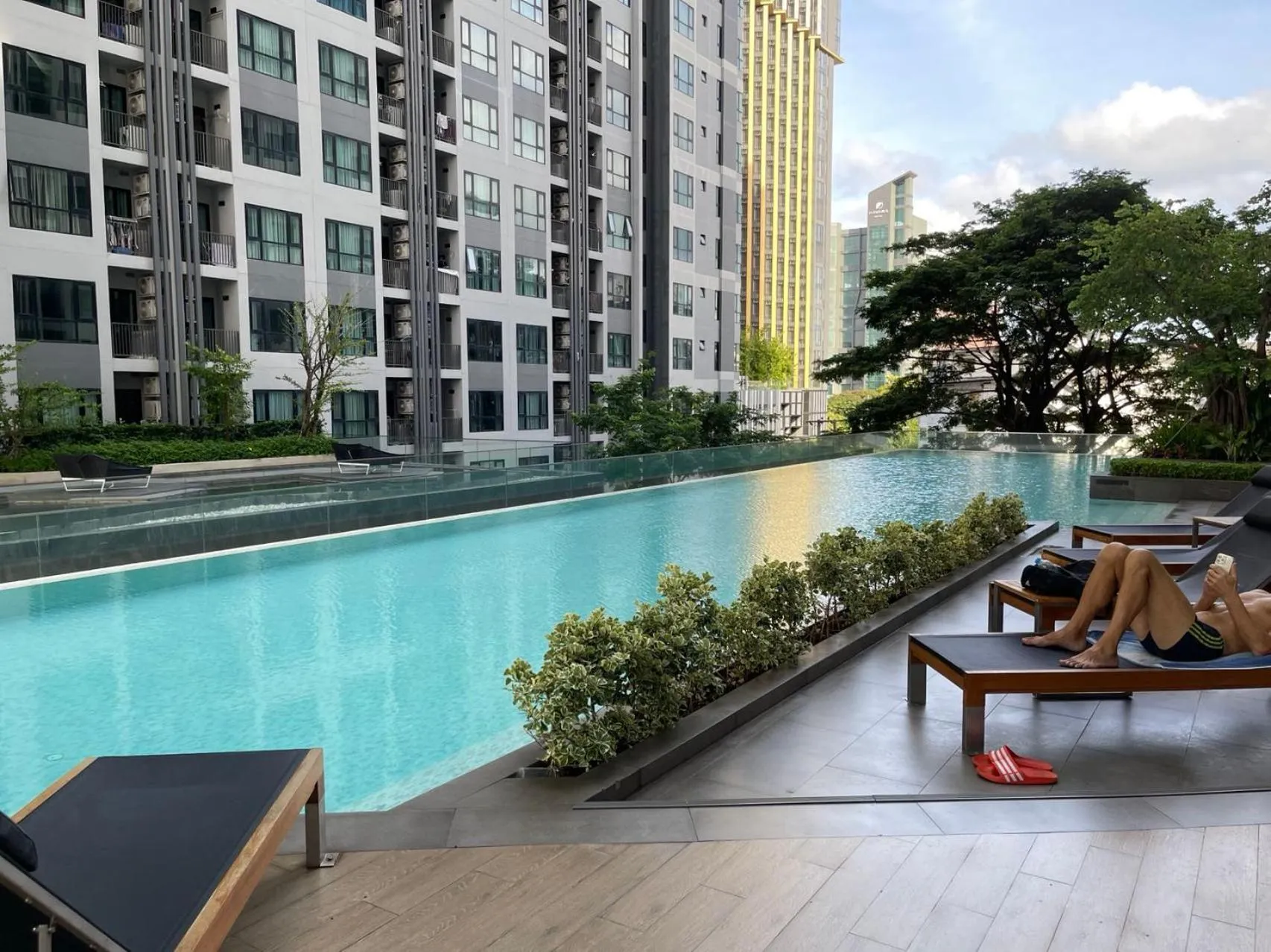 Swimming pool in The Base Central Pattaya Thai