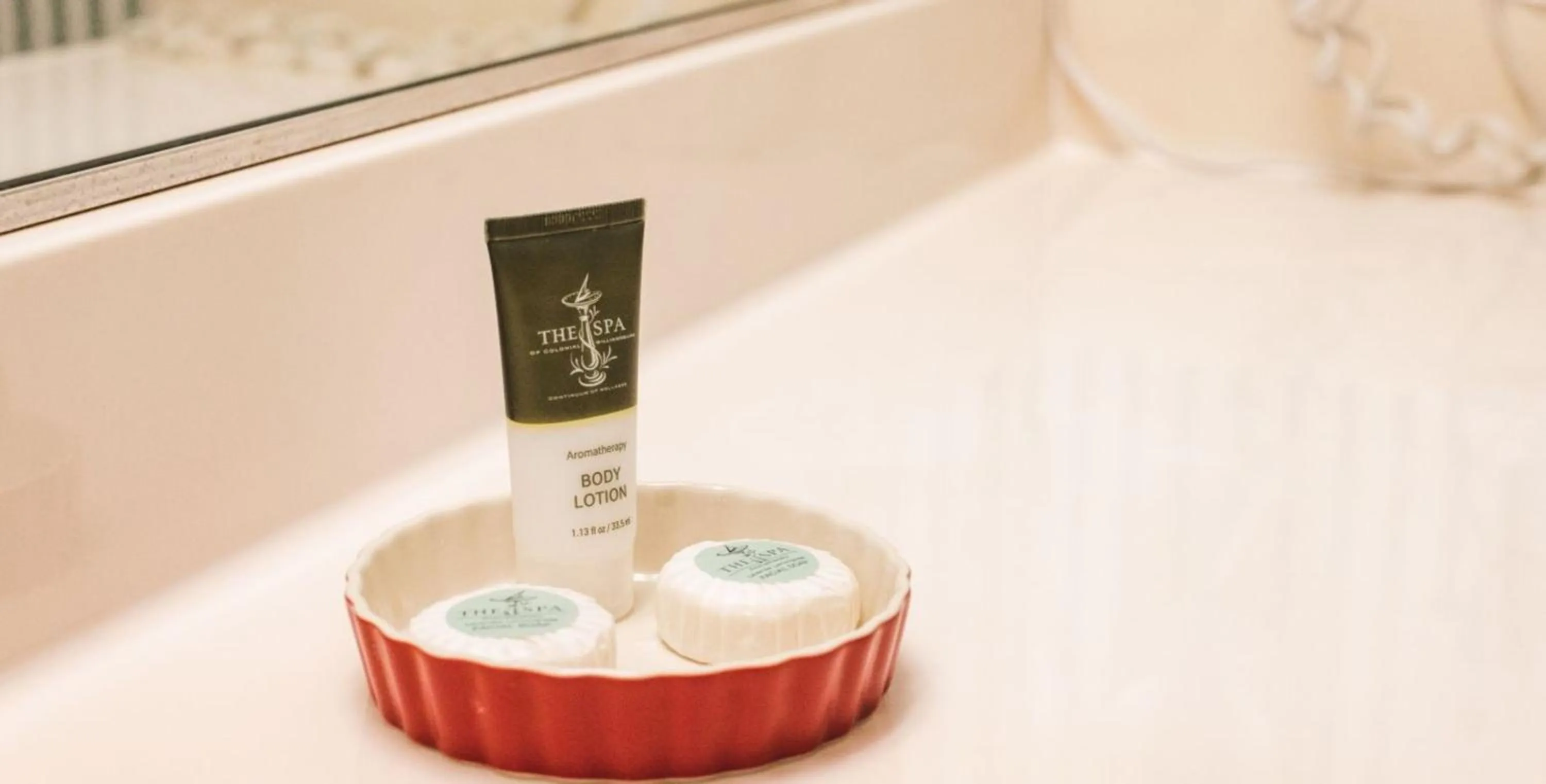 Bathroom in Williamsburg Woodlands Hotel & Suites, an official Colonial Williamsburg Hotel