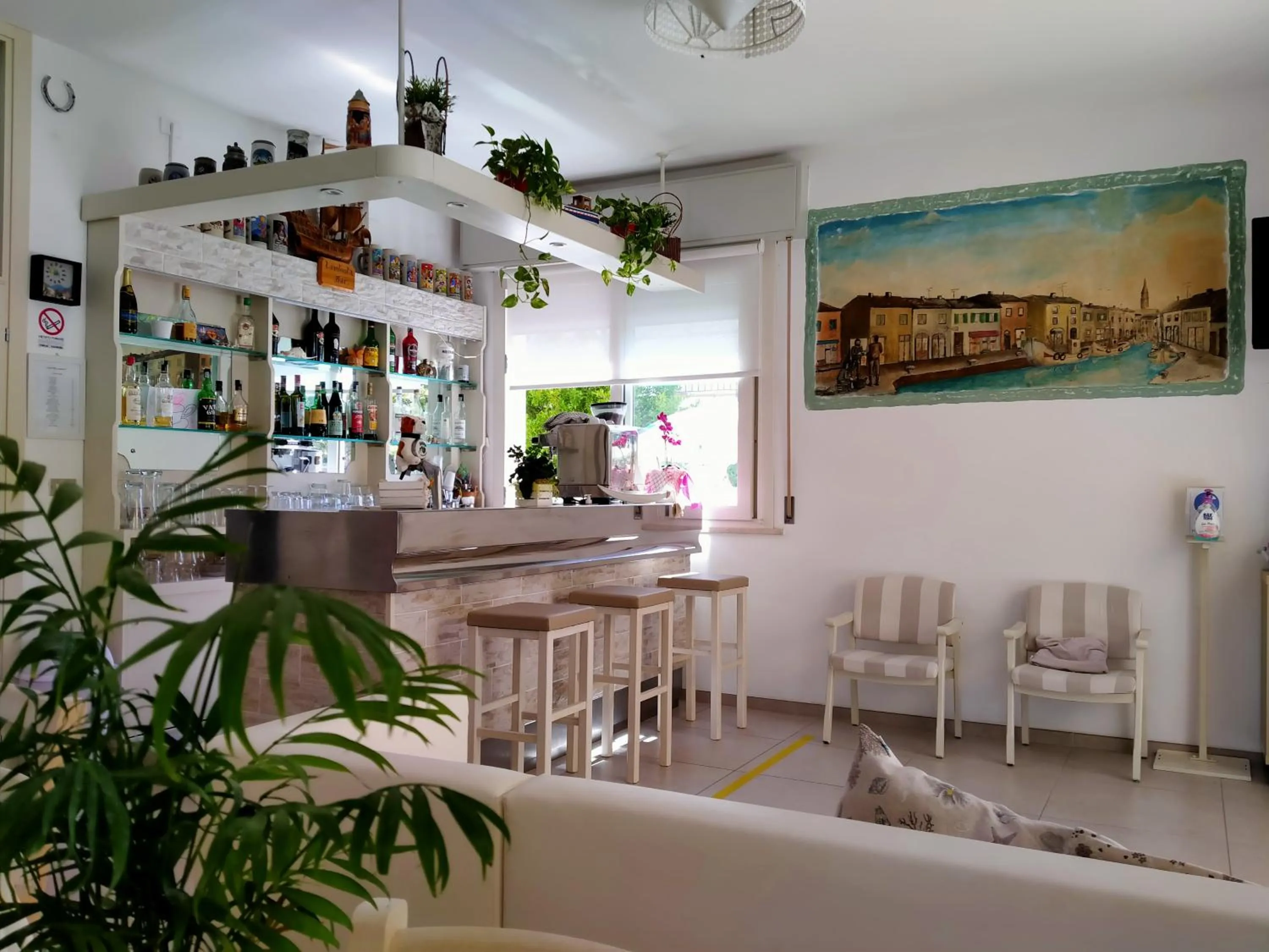 Lounge or bar in B&b villa lambusta