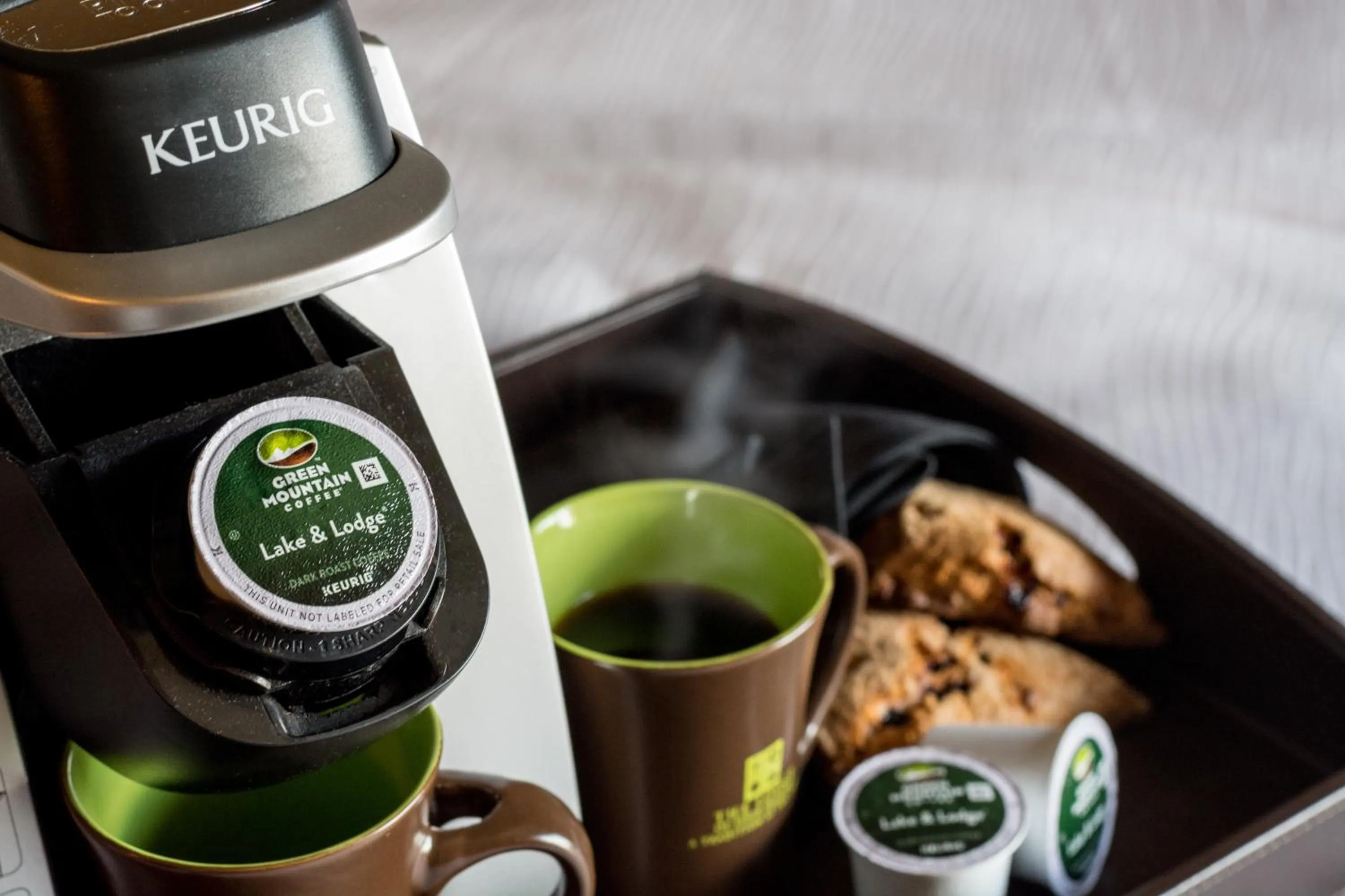 Coffee/tea facilities in Lodge of Four Seasons Golf Resort, Marina & Spa