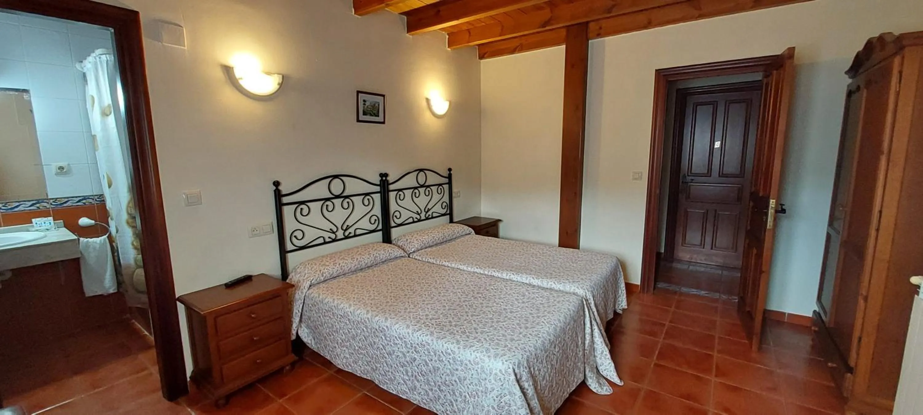 Bed in Hotel Rural La Casona del Fraile