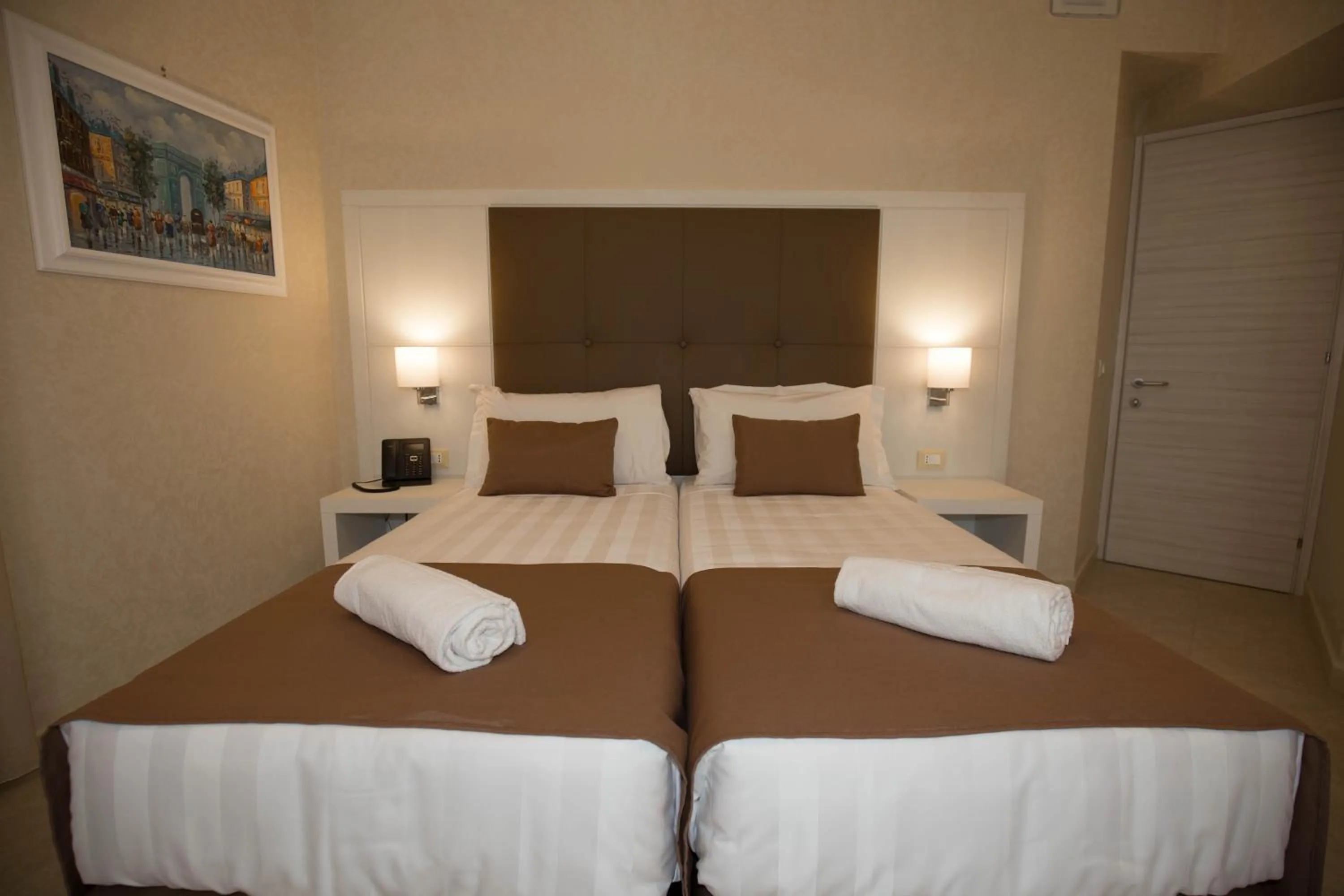 Bed in La Serenissima Hotel