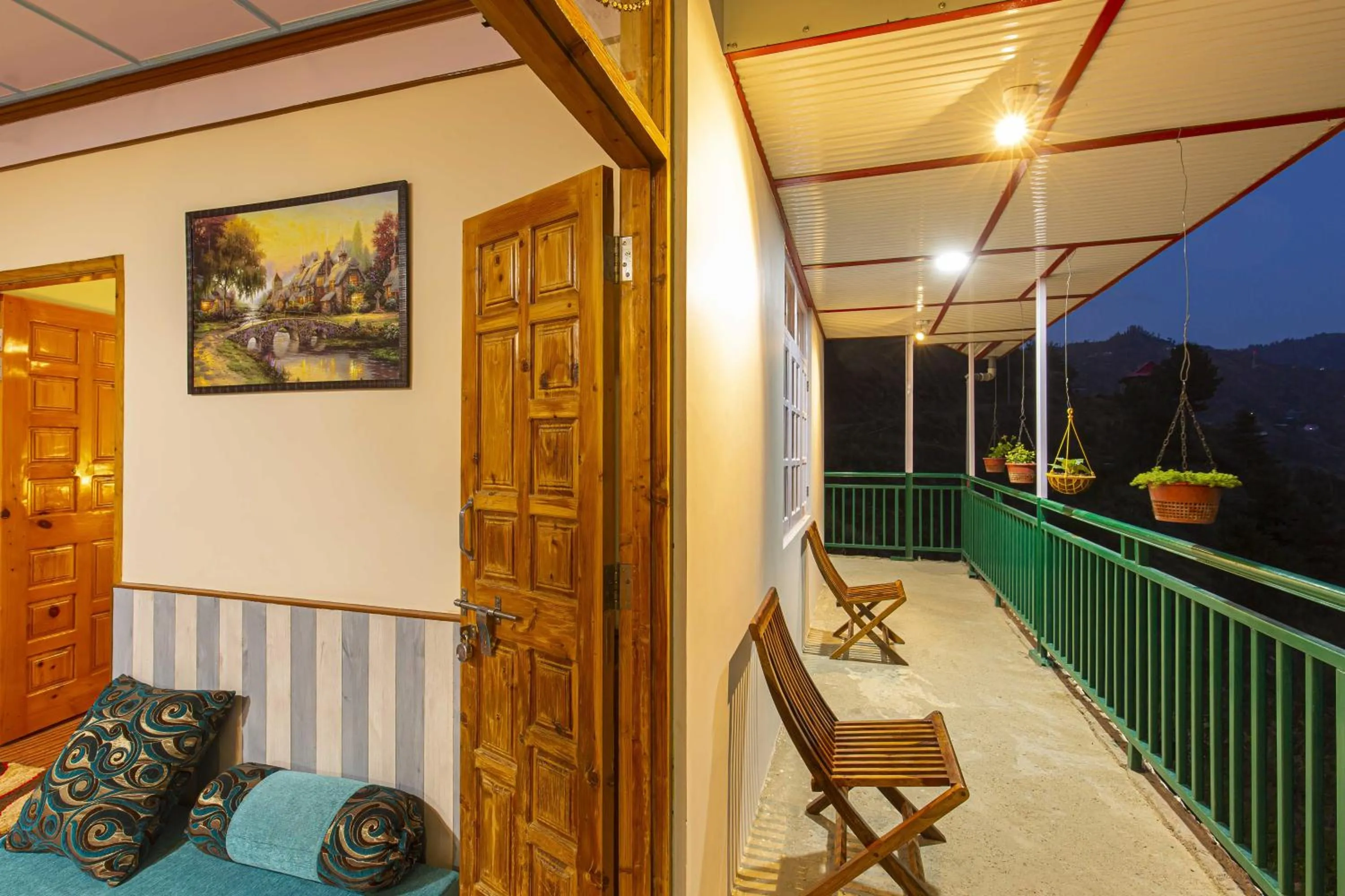 Balcony/Terrace in Zostel Homes Kotkhai, Shimla