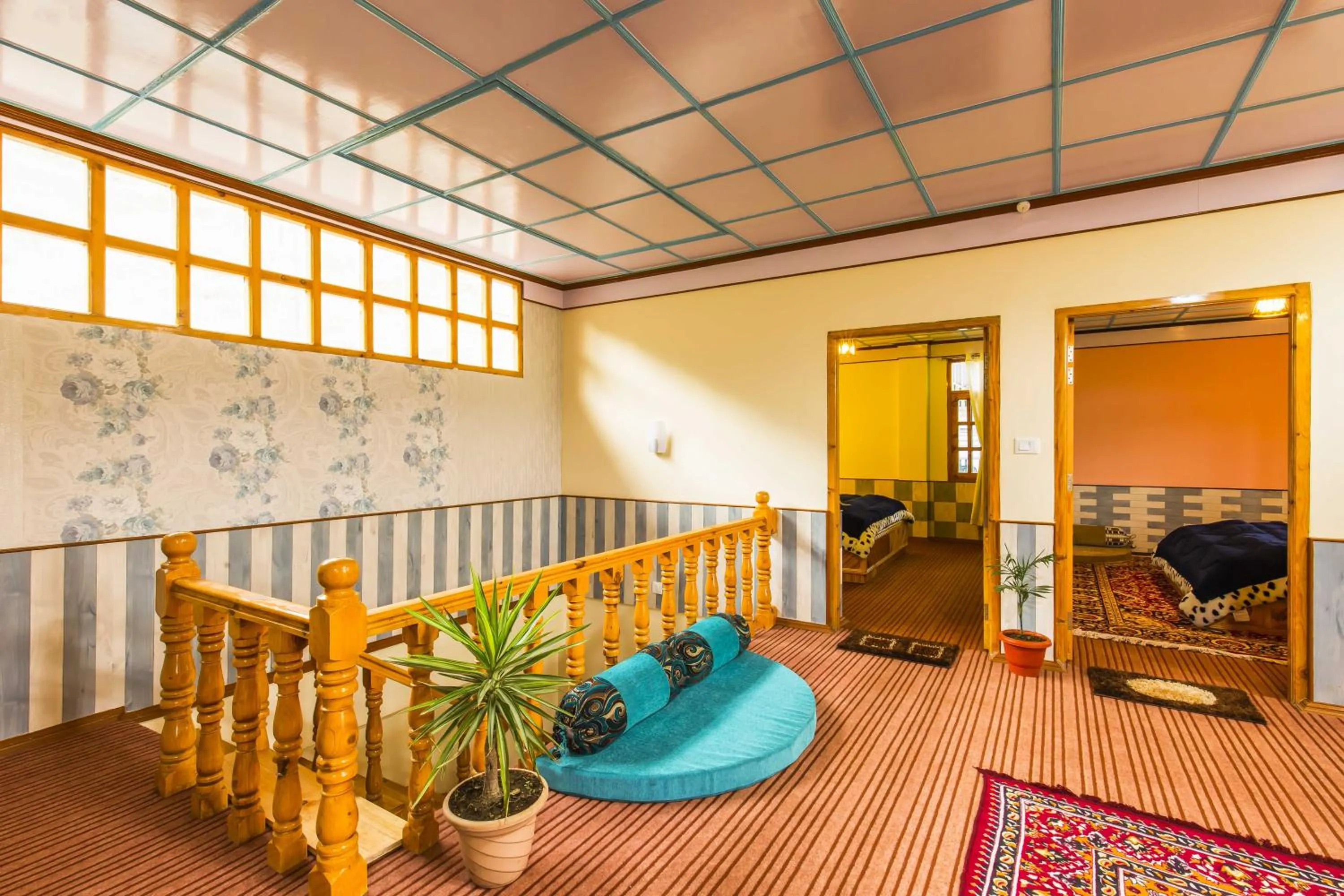 Seating area in Zostel Homes Kotkhai, Shimla