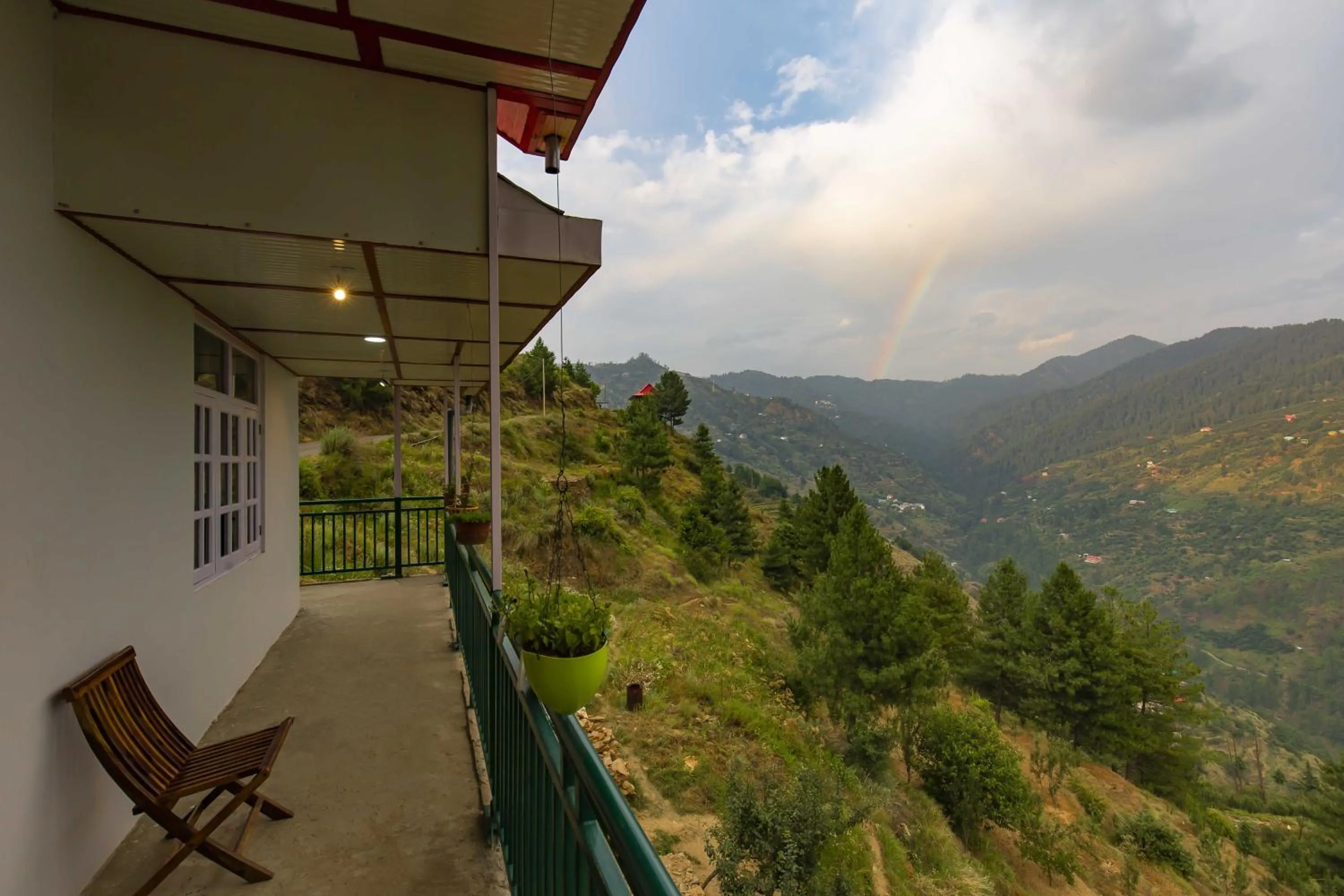 Balcony/Terrace in Zostel Homes Kotkhai, Shimla