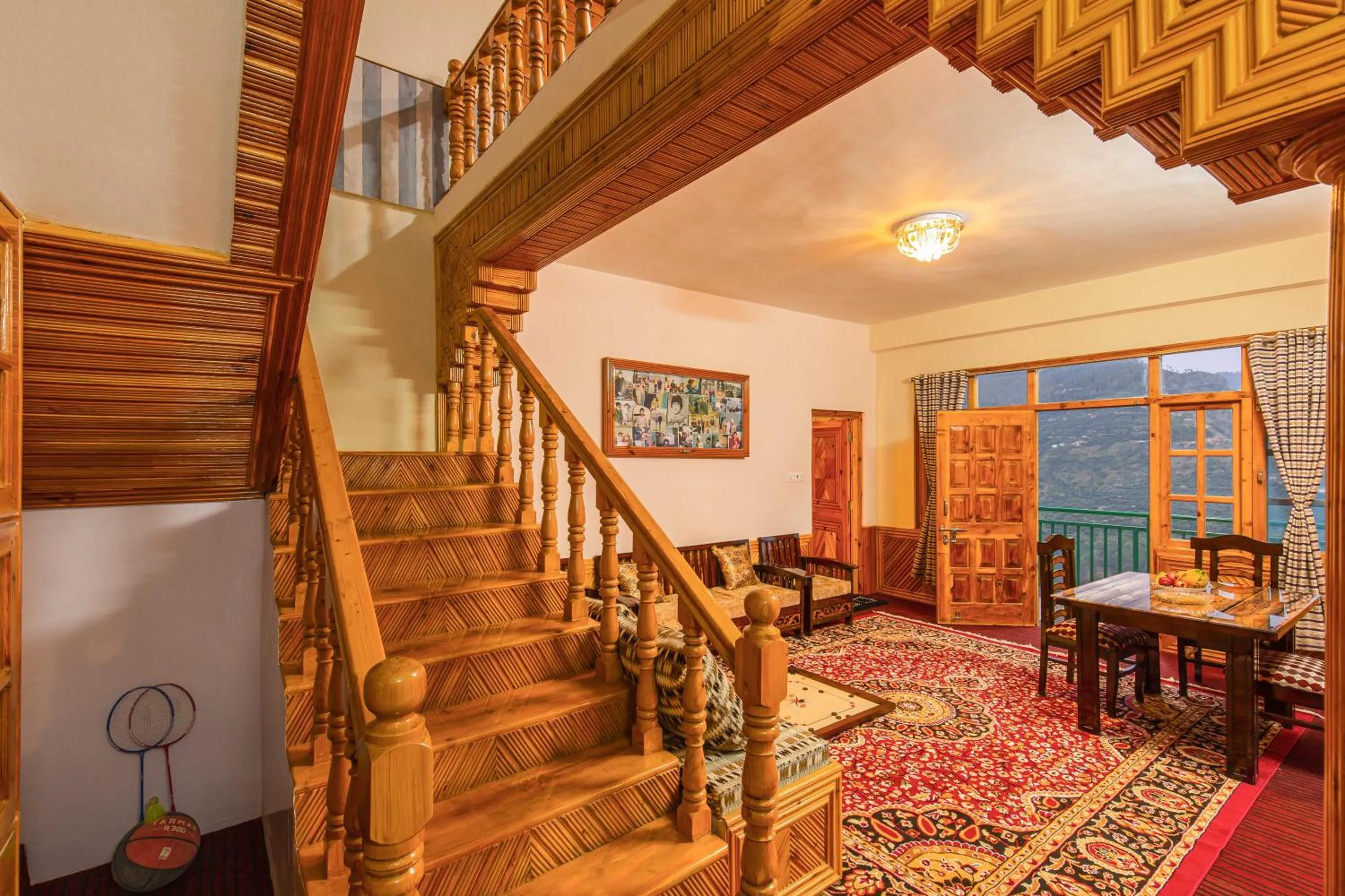 Seating area in Zostel Homes Kotkhai, Shimla