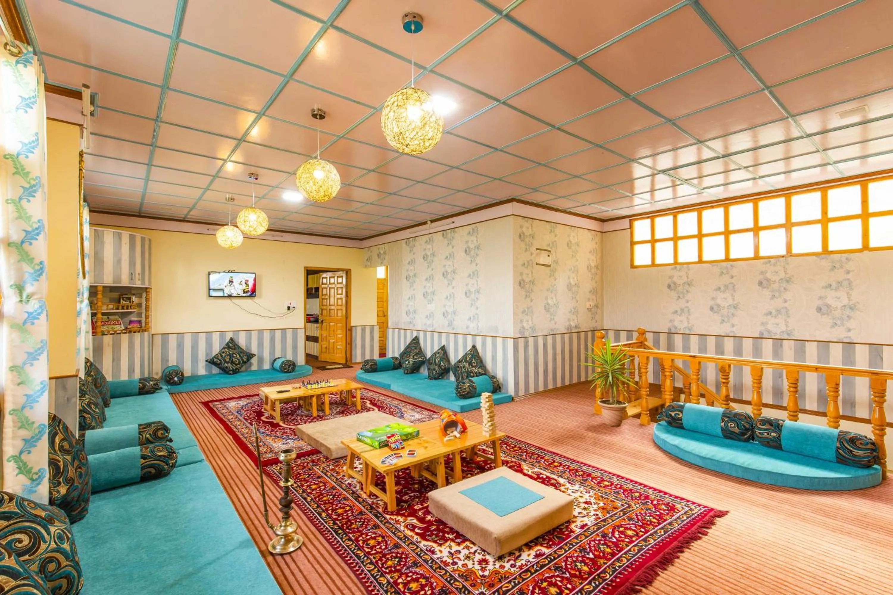 Seating area in Zostel Homes Kotkhai, Shimla