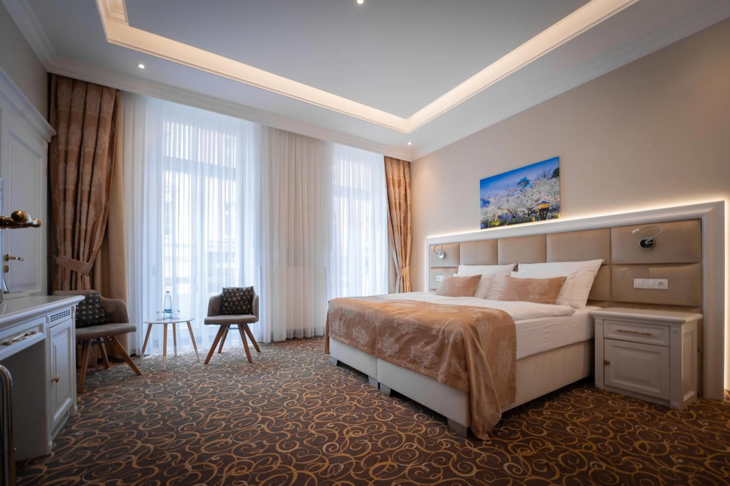 Bed in Golden Key Boutique Hotel