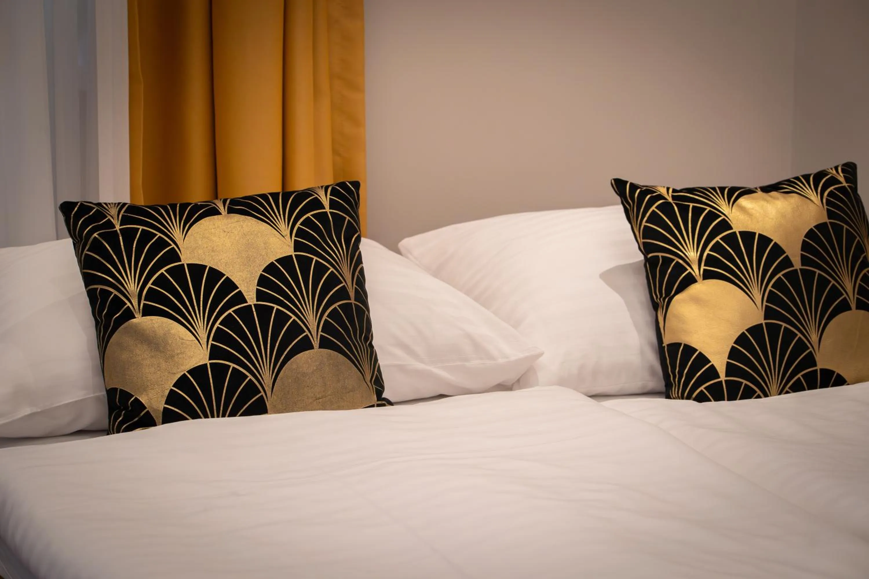 Decorative detail, Bed in Golden Key Boutique Hotel