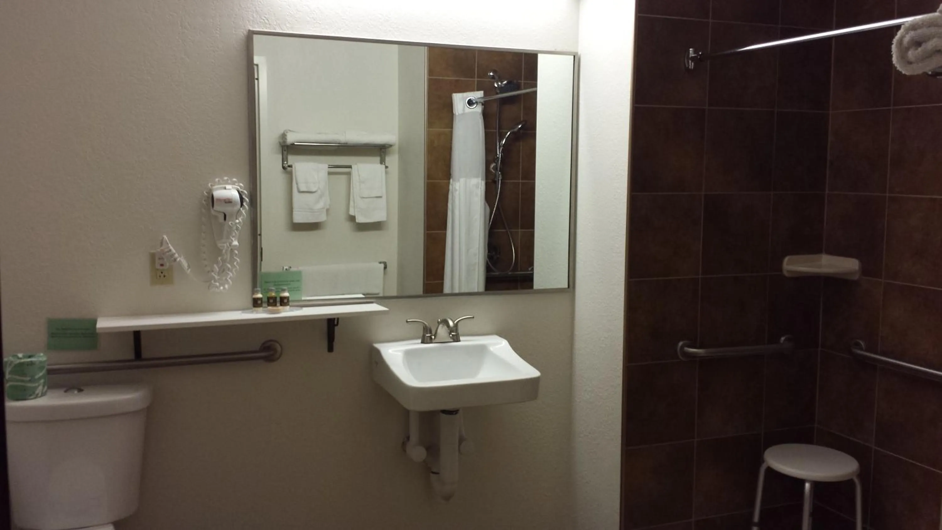 Bathroom in Pleasant Night Inn- carthage NY