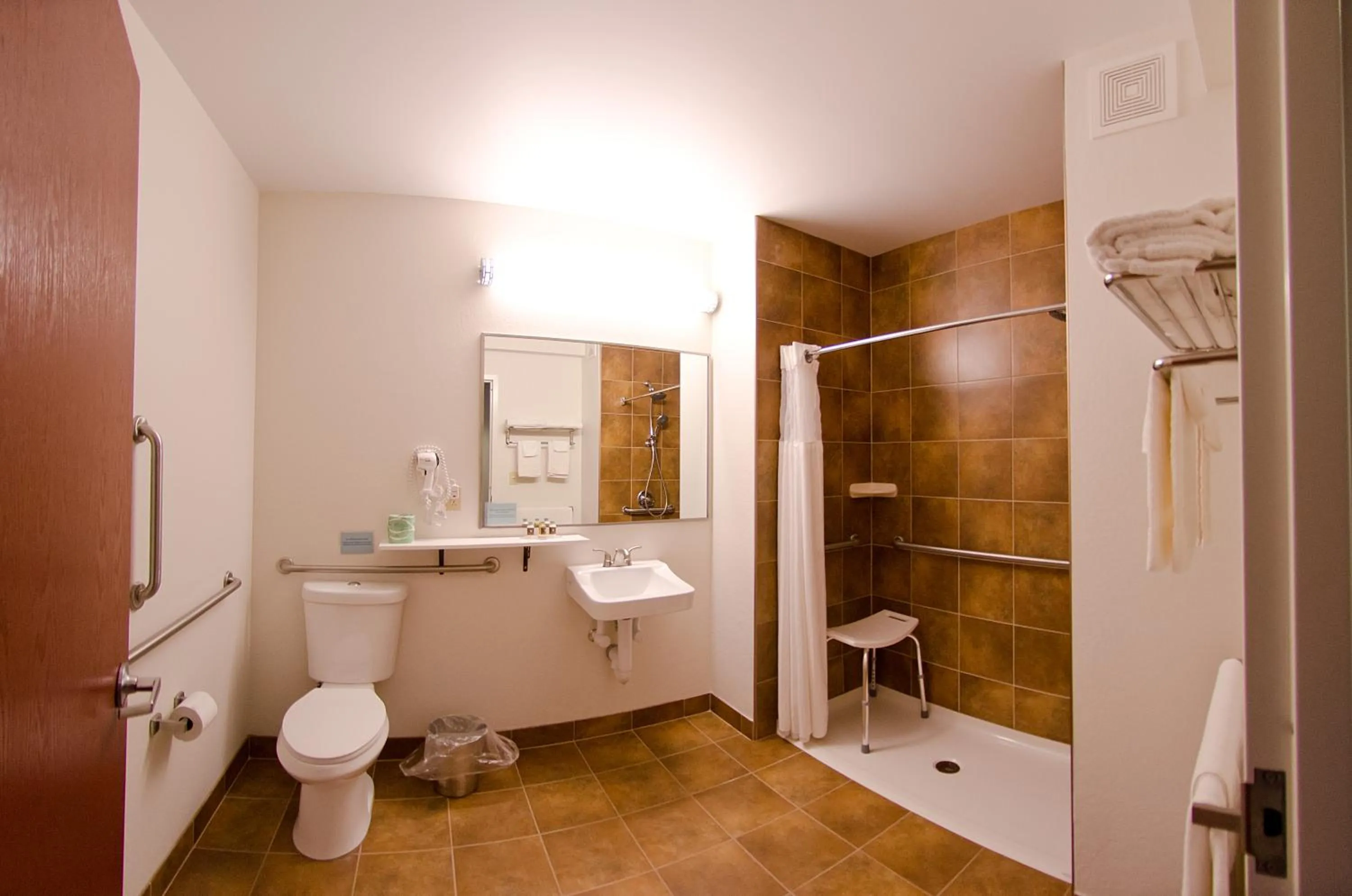 Bathroom in Pleasant Night Inn- carthage NY