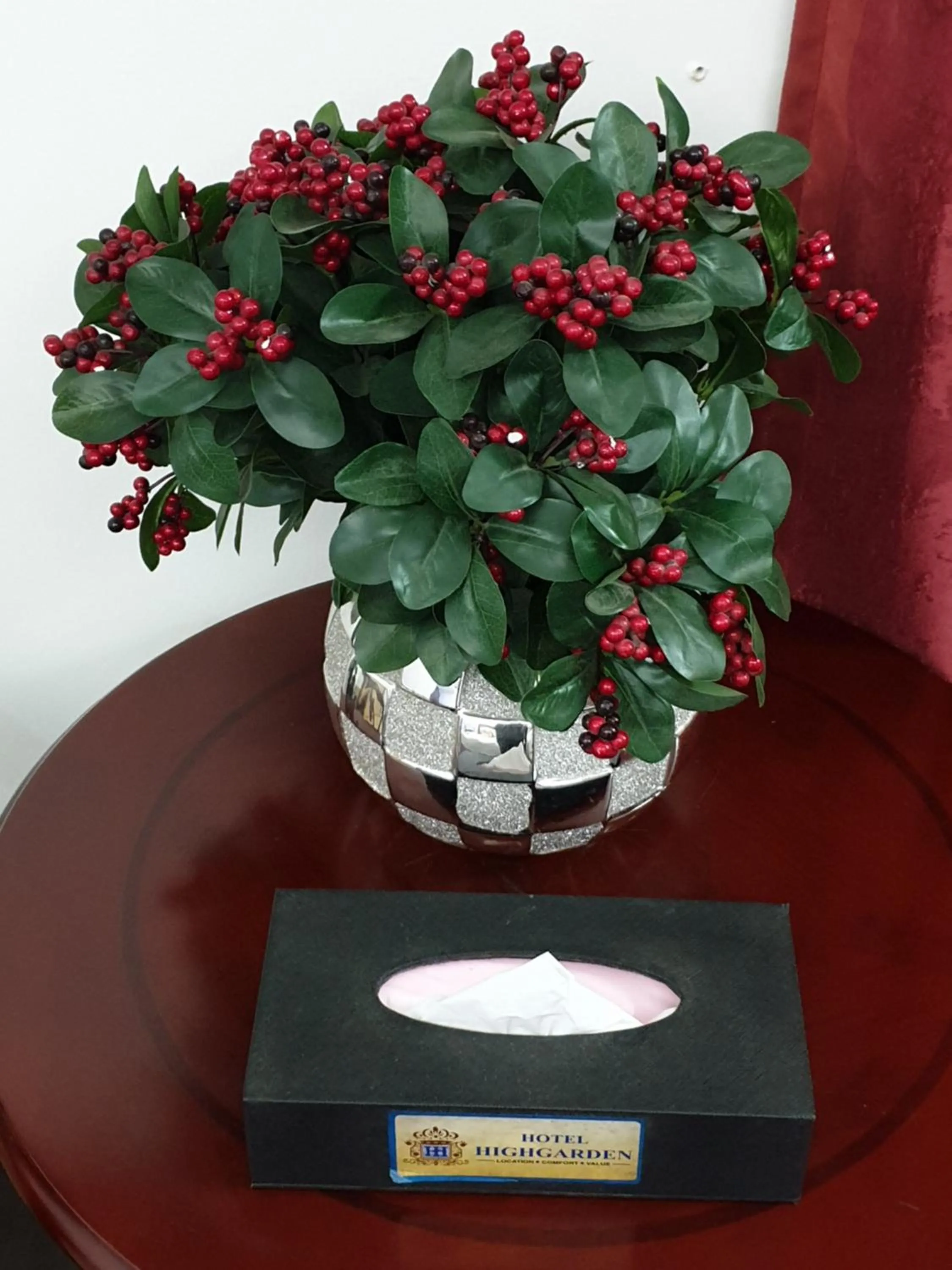 Decorative detail in Hotel Highgarden