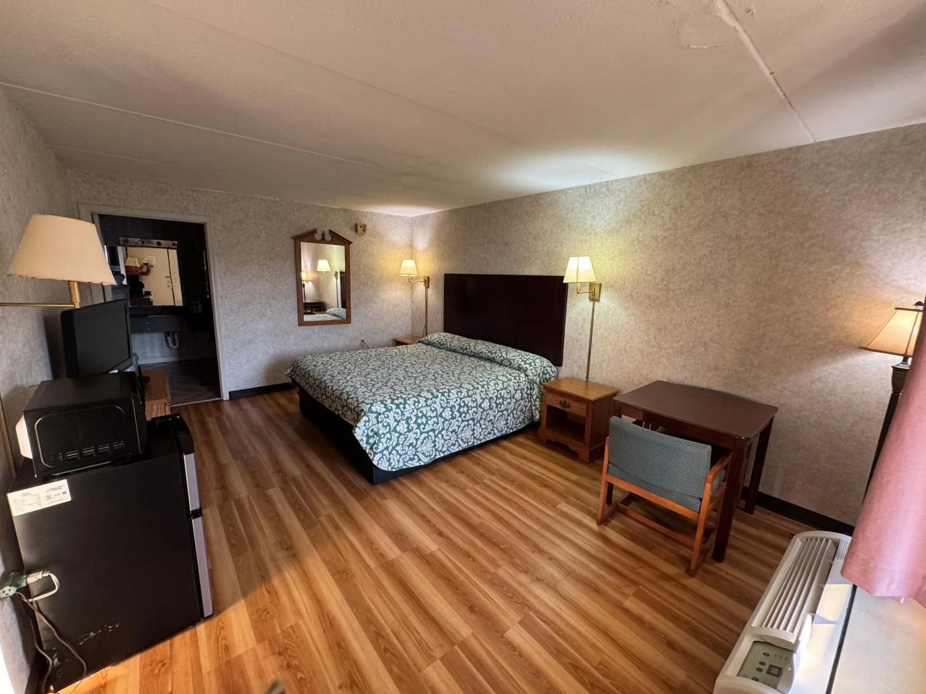 Bed in Riverfront Lodge