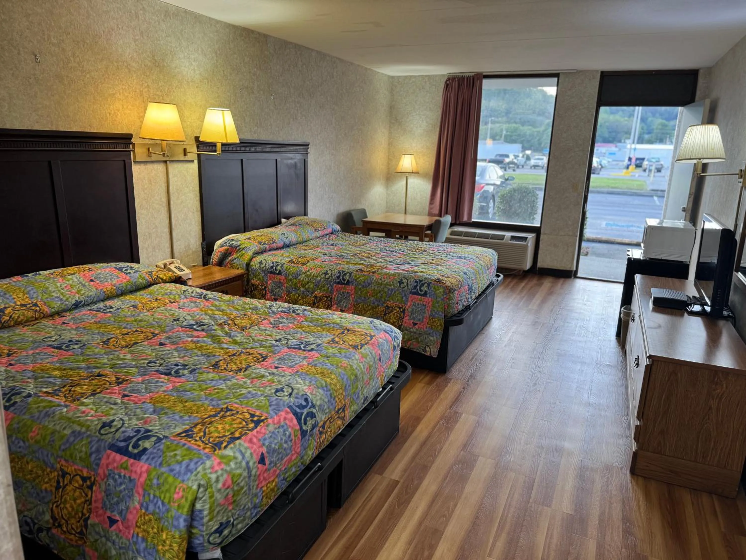 Bed in Riverfront Lodge