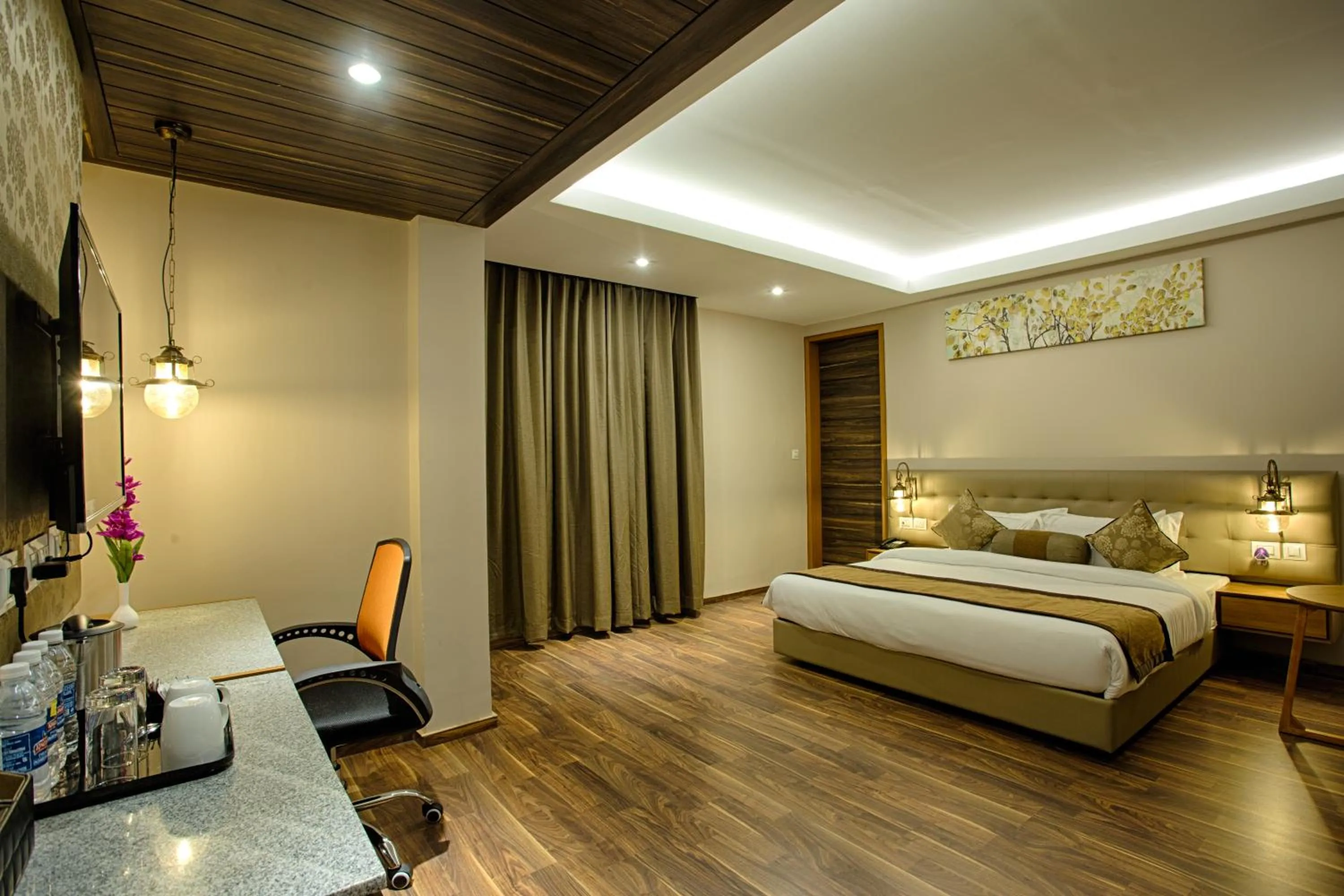 Photo of the whole room, Bed in Four Vedas Hotel & Resort