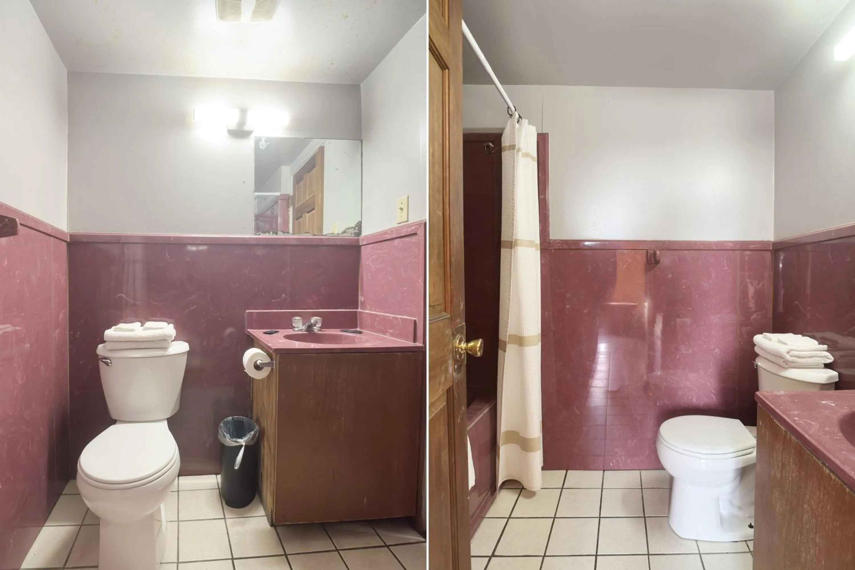 Bathroom in Bama Motel Mobile I-65 & US-90