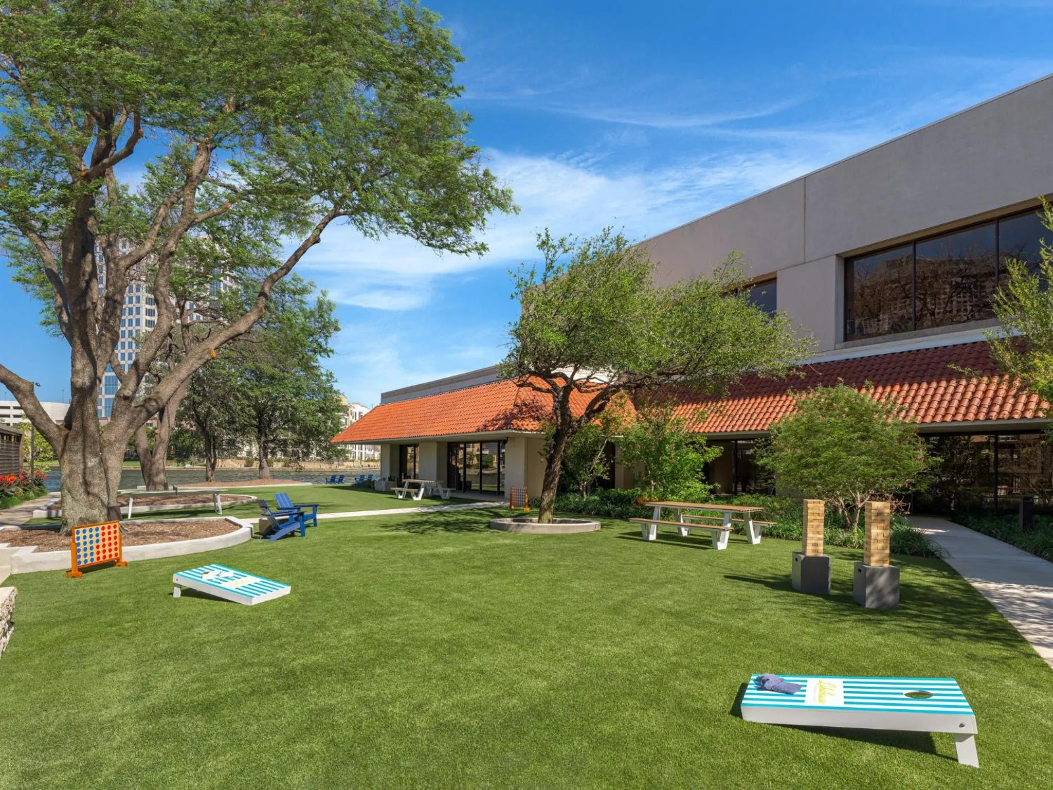 Property building in Omni Las Colinas Hotel