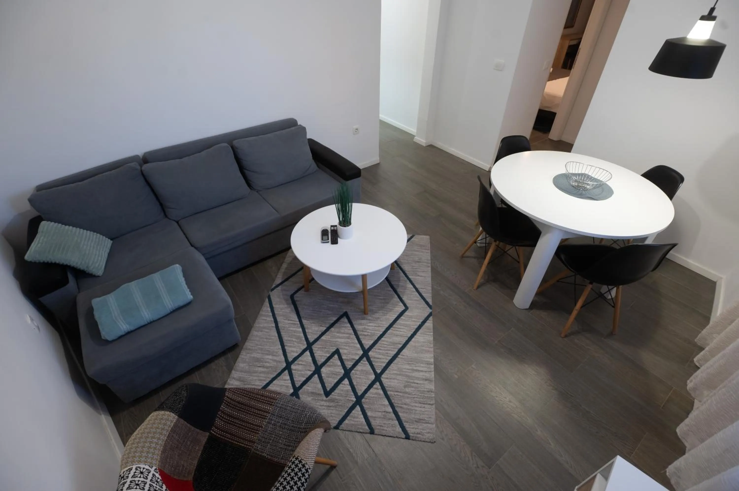 Living room in Pyrotima Apartments