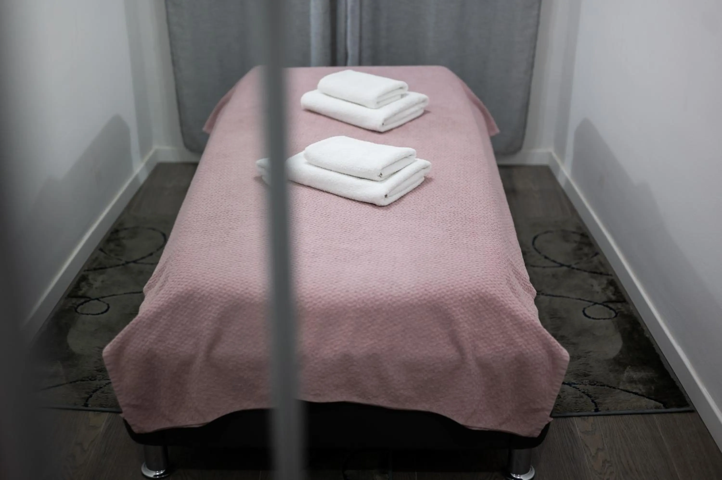 Bed in Pyrotima Apartments