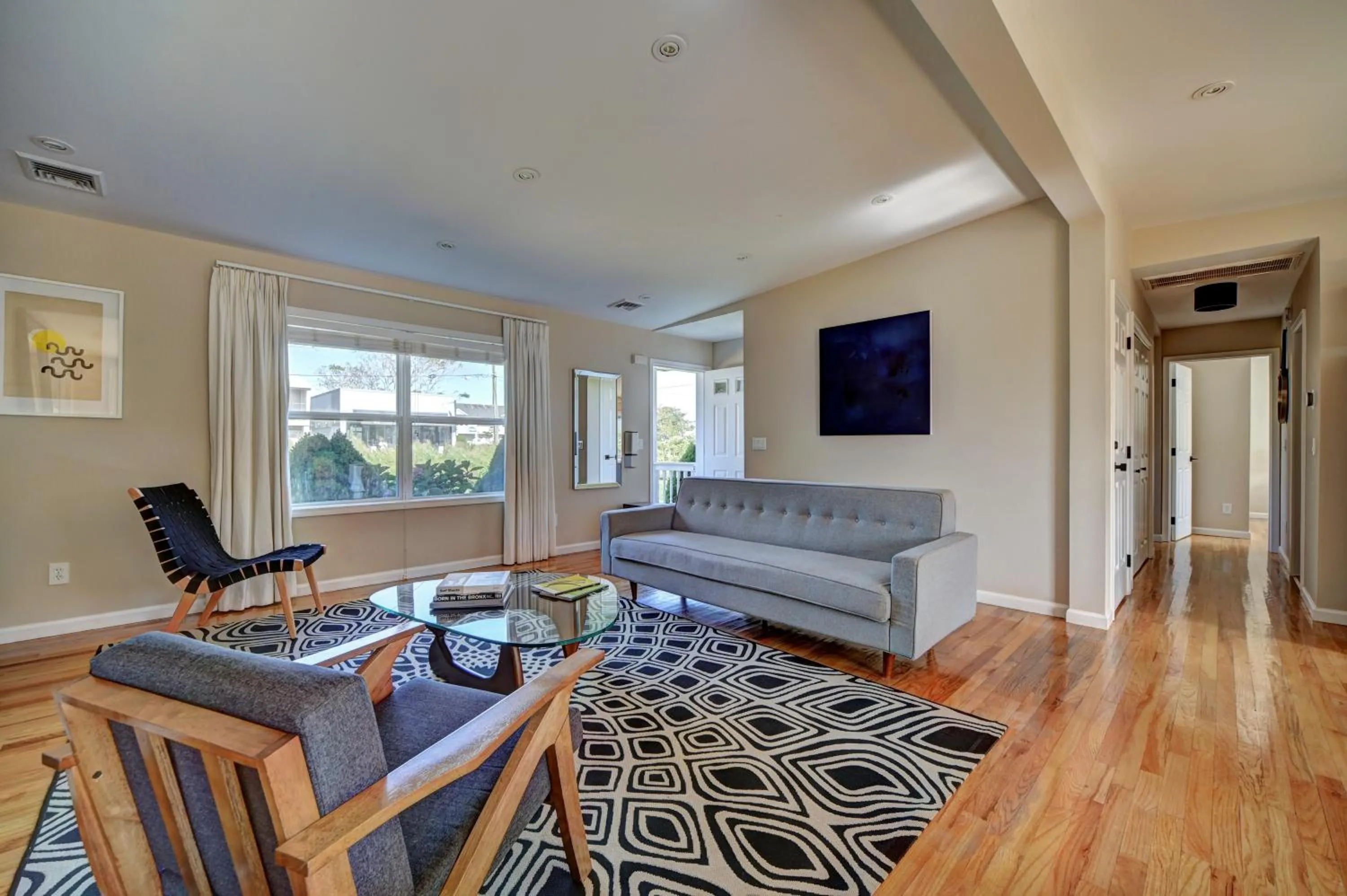Living room in The Montauk Beach House