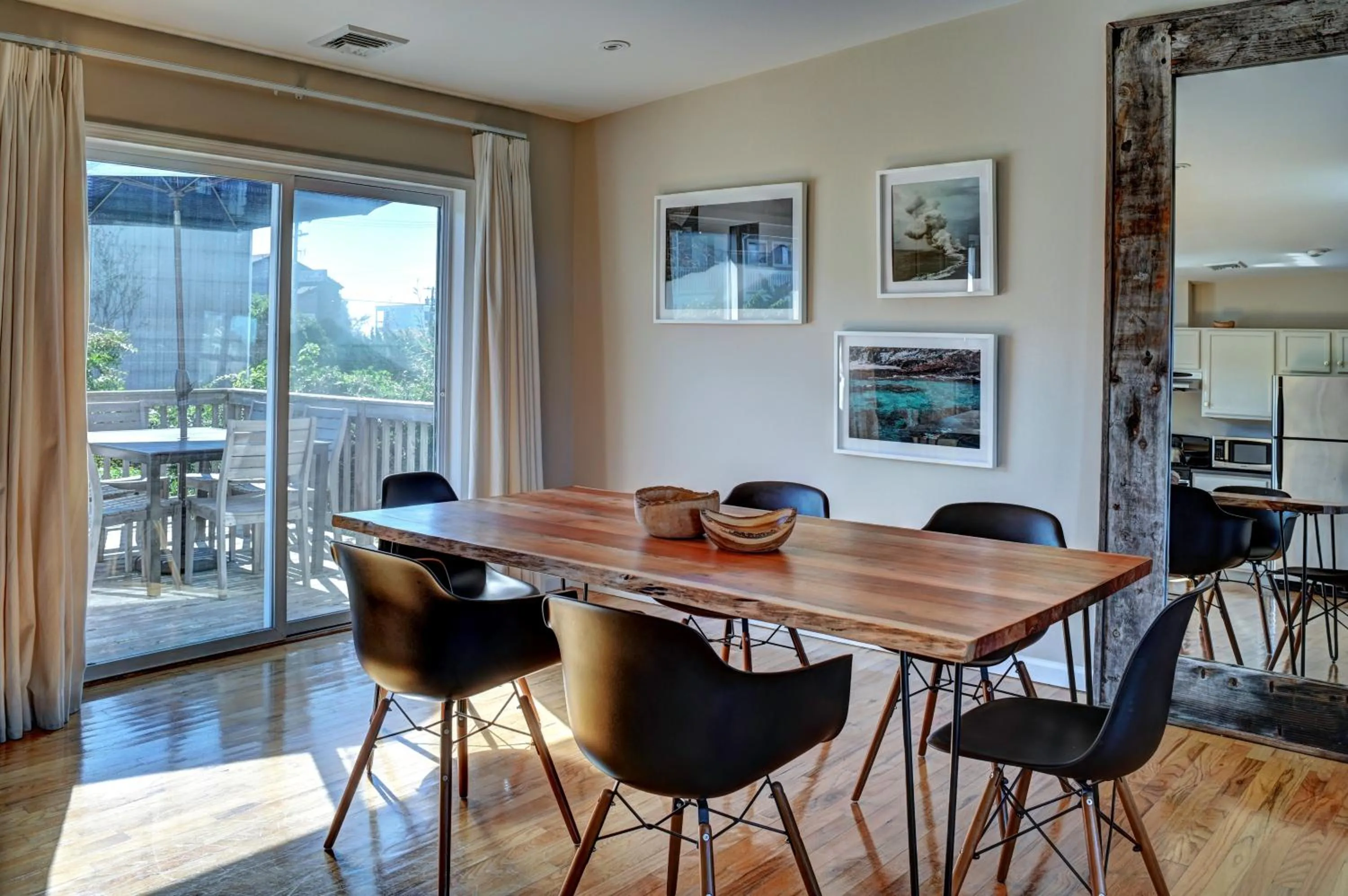 Dining area in The Montauk Beach House