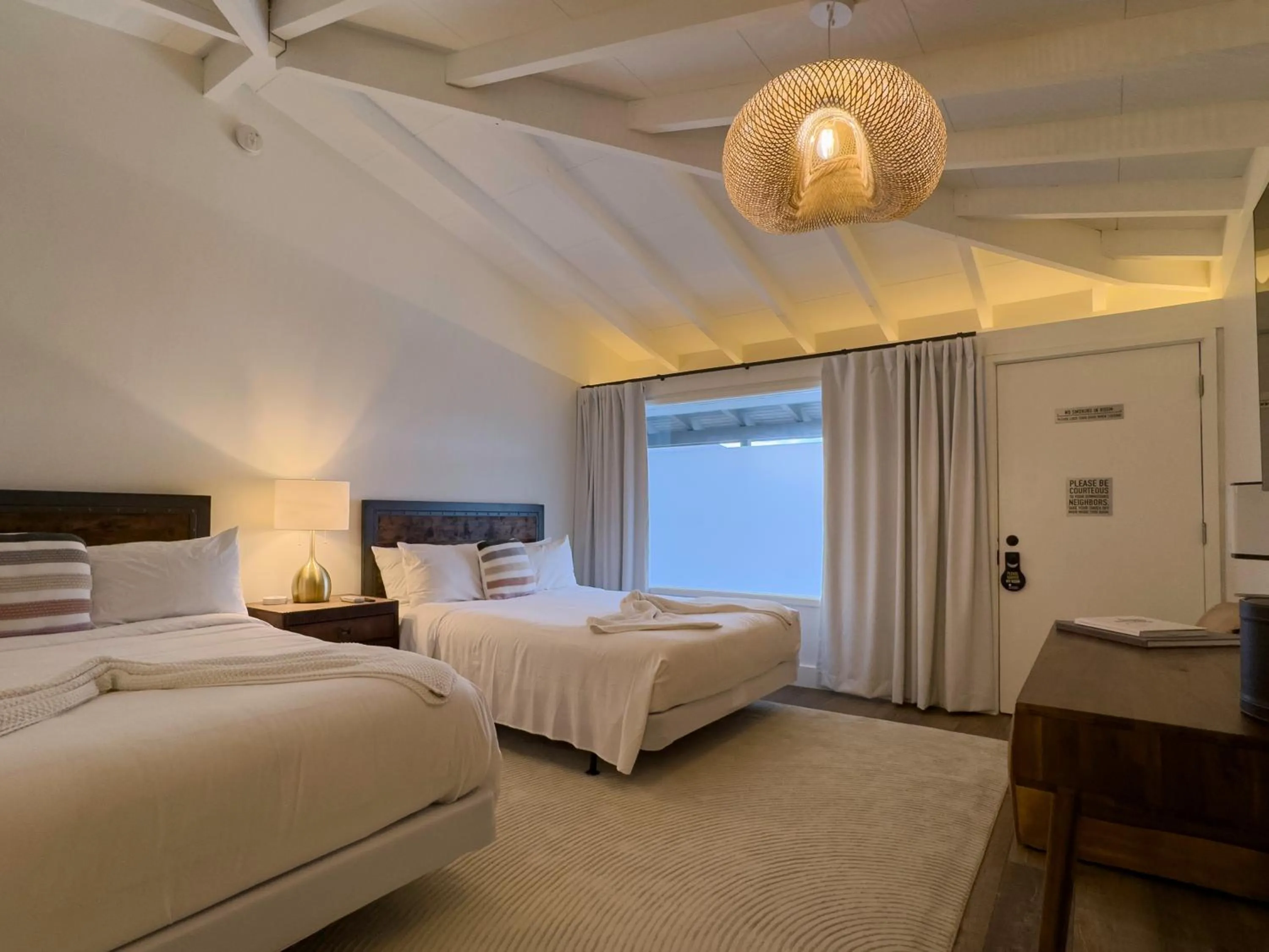 Bed in The Montauk Beach House