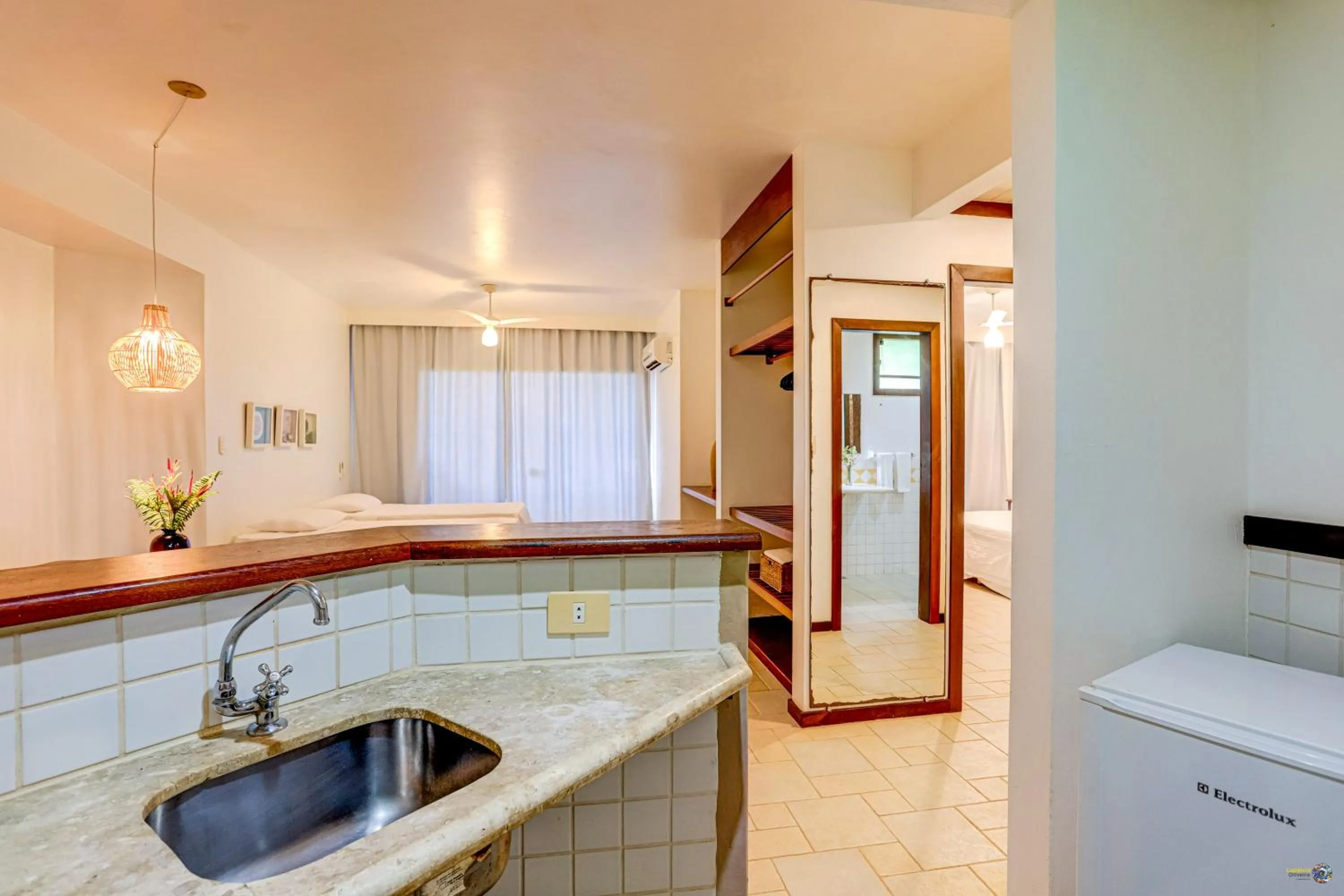 Kitchen or kitchenette in São José Beach Club & Hotel