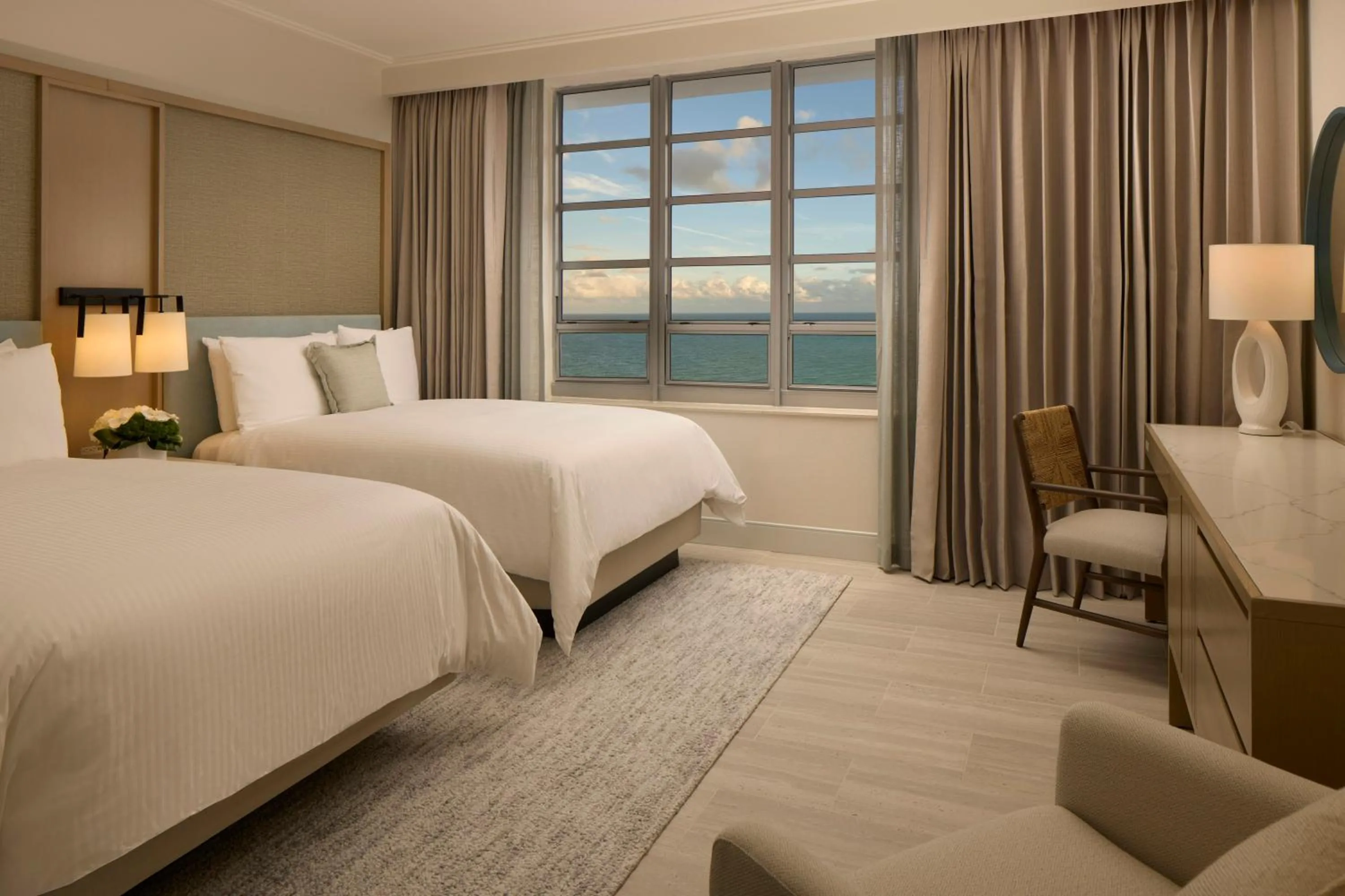 View (from property/room), Bed in Loews Miami Beach Hotel