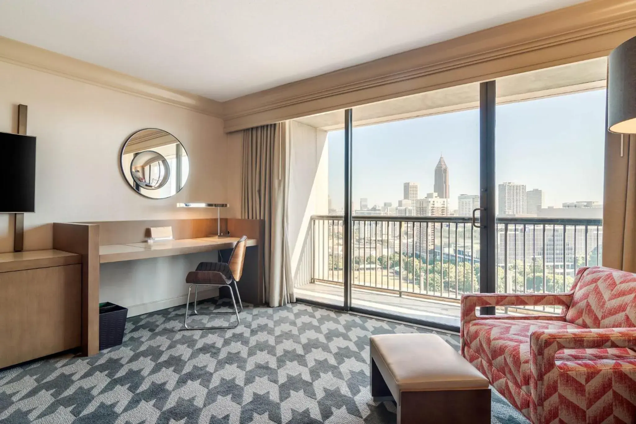 Premier Centennial Olympic Park View Room w/Balcony - 1 King Bed in Omni Atlanta Hotel at Centennial Park Premier Centennial Olympic Park View Room w/Balcony - 1 King Bed in Omni Atlanta Hotel at Centennial Park