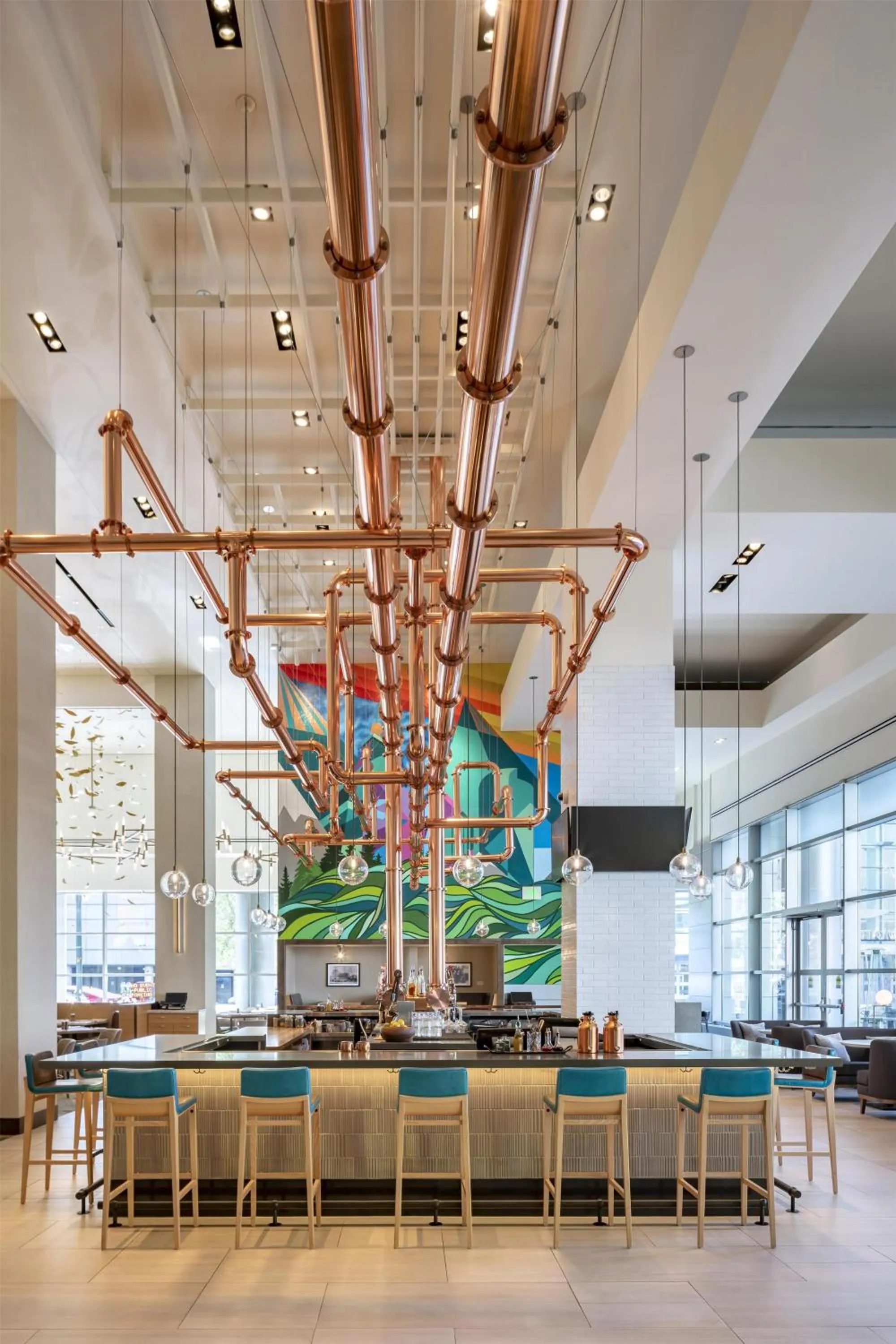 Lounge or bar in Hyatt Regency Denver at Colorado Convention Center