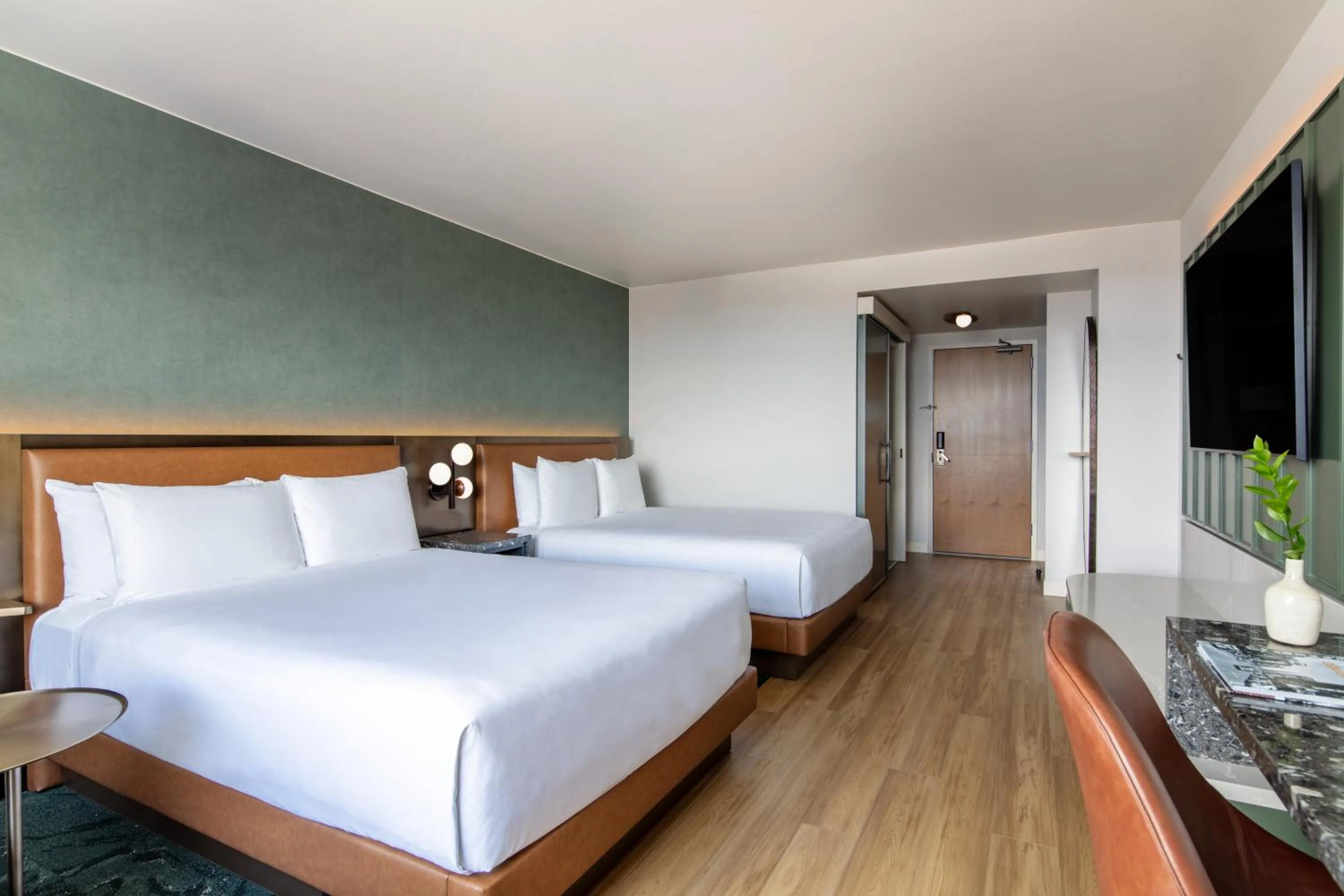 Bed in Hyatt Regency Denver at Colorado Convention Center