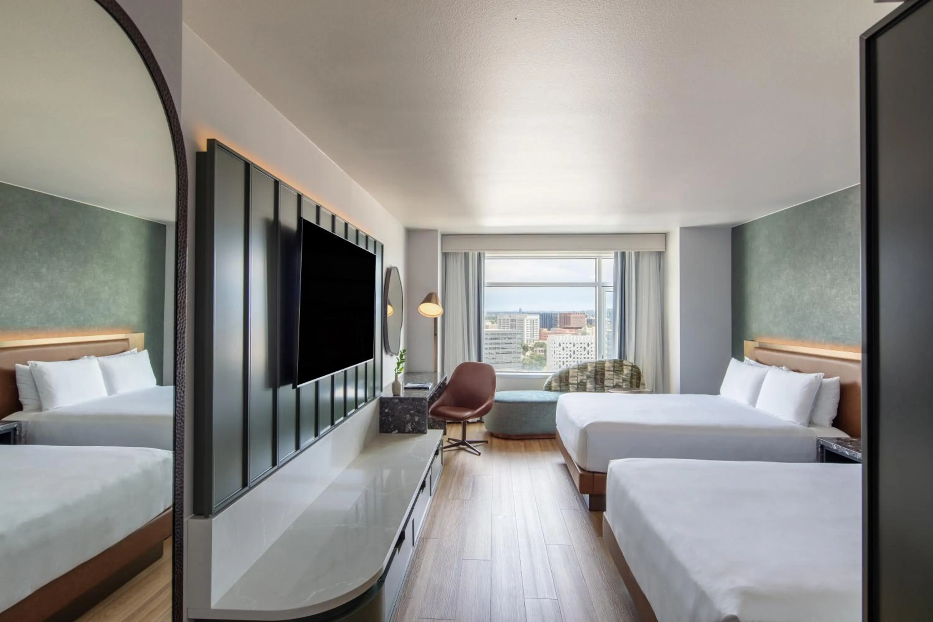 Bed in Hyatt Regency Denver at Colorado Convention Center