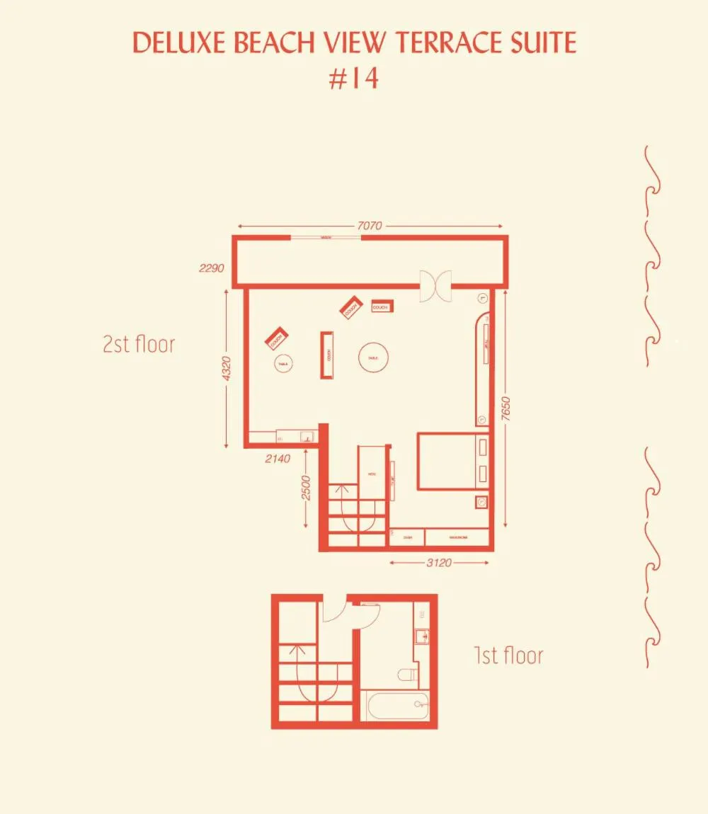 Floor plan in Hotel Ravesis